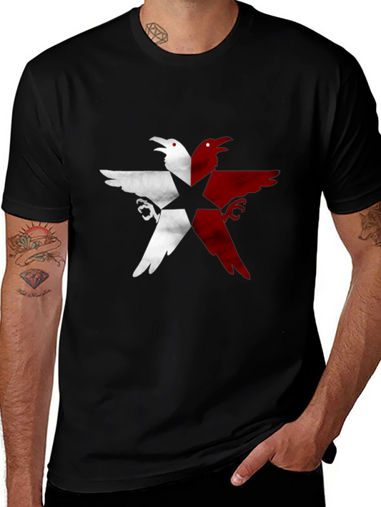 Raven Star Graphic Tee - Unisex Black T-Shirt