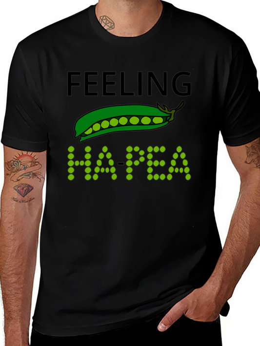 Feeling Ha-pea T-Shirt Funny Pun Tee
