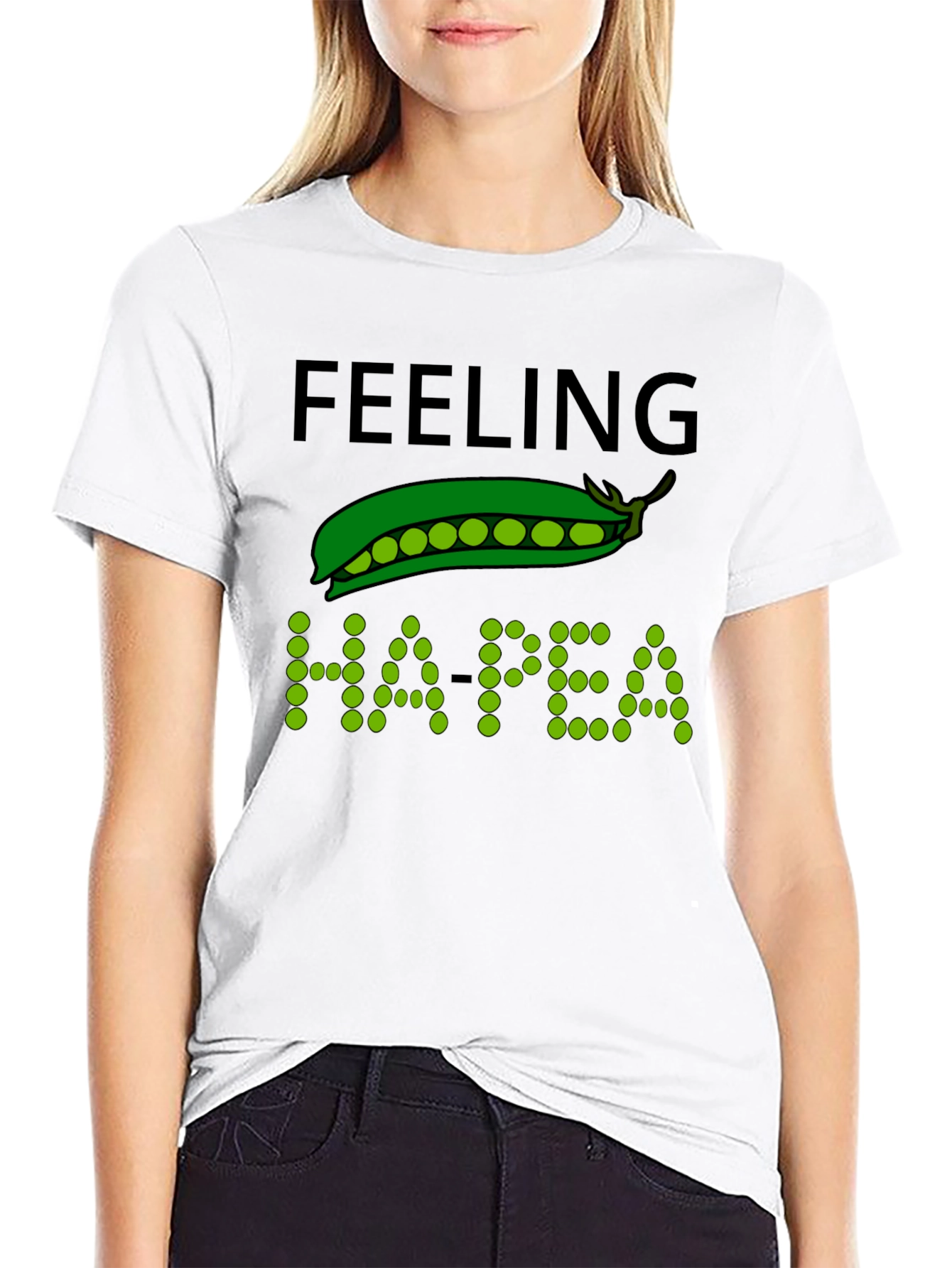 Feeling Ha-pea T-Shirt Funny Pun Tee