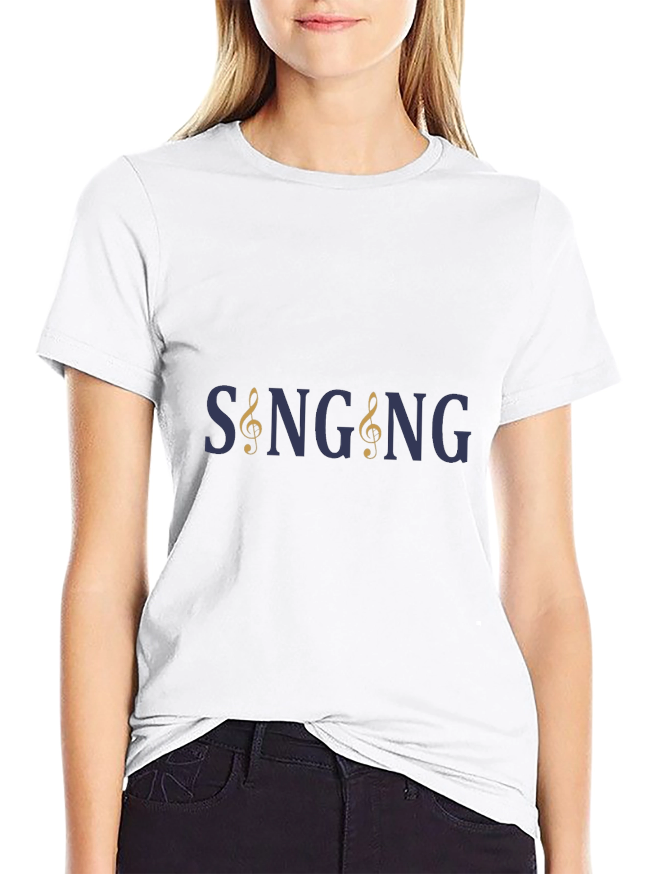 Singing Clef Music Note T-Shirt