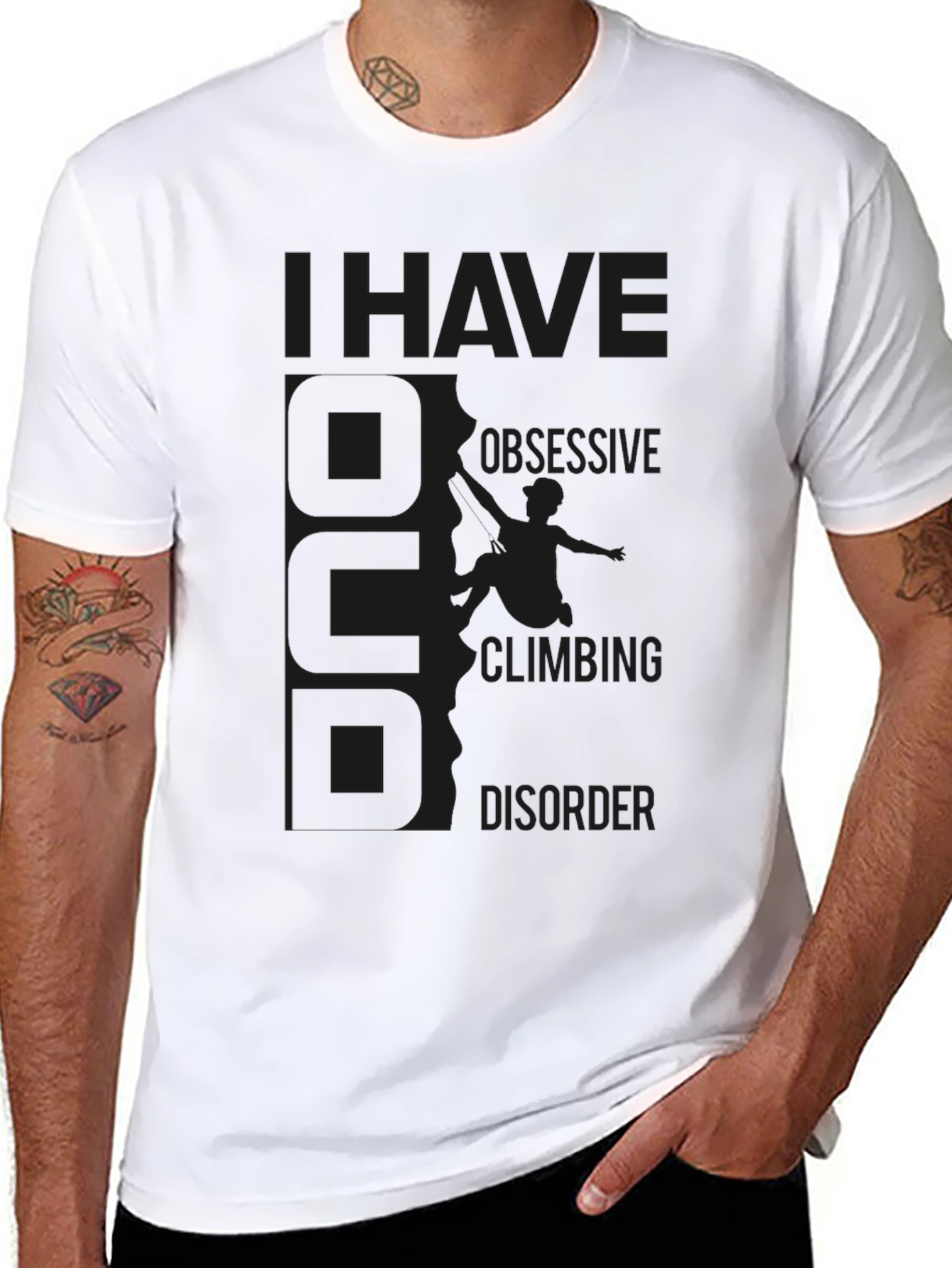 Obsessive Climbing Disorder Black T-Shirt