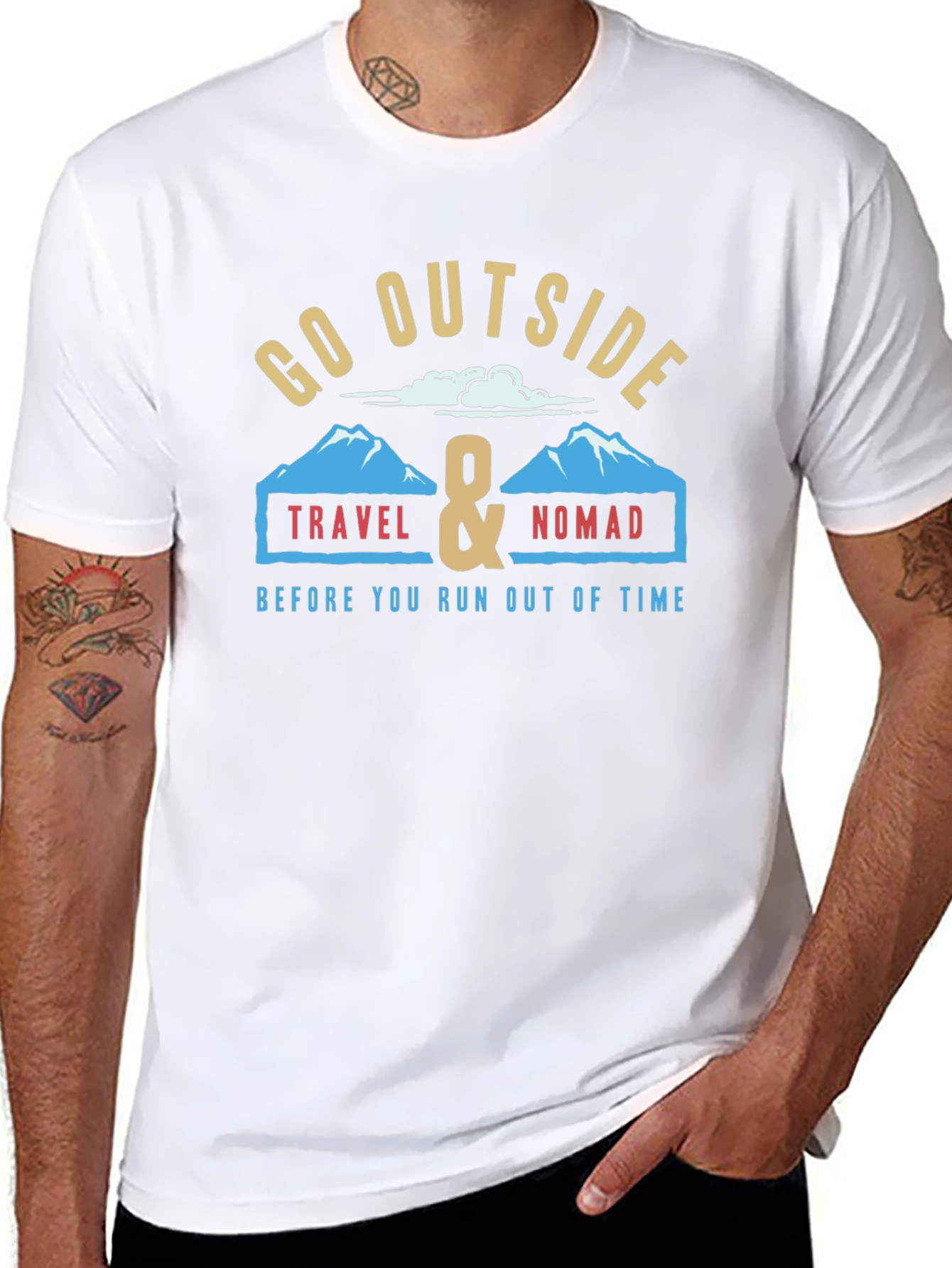 Go Outside Travel Nomad Graphic Tee