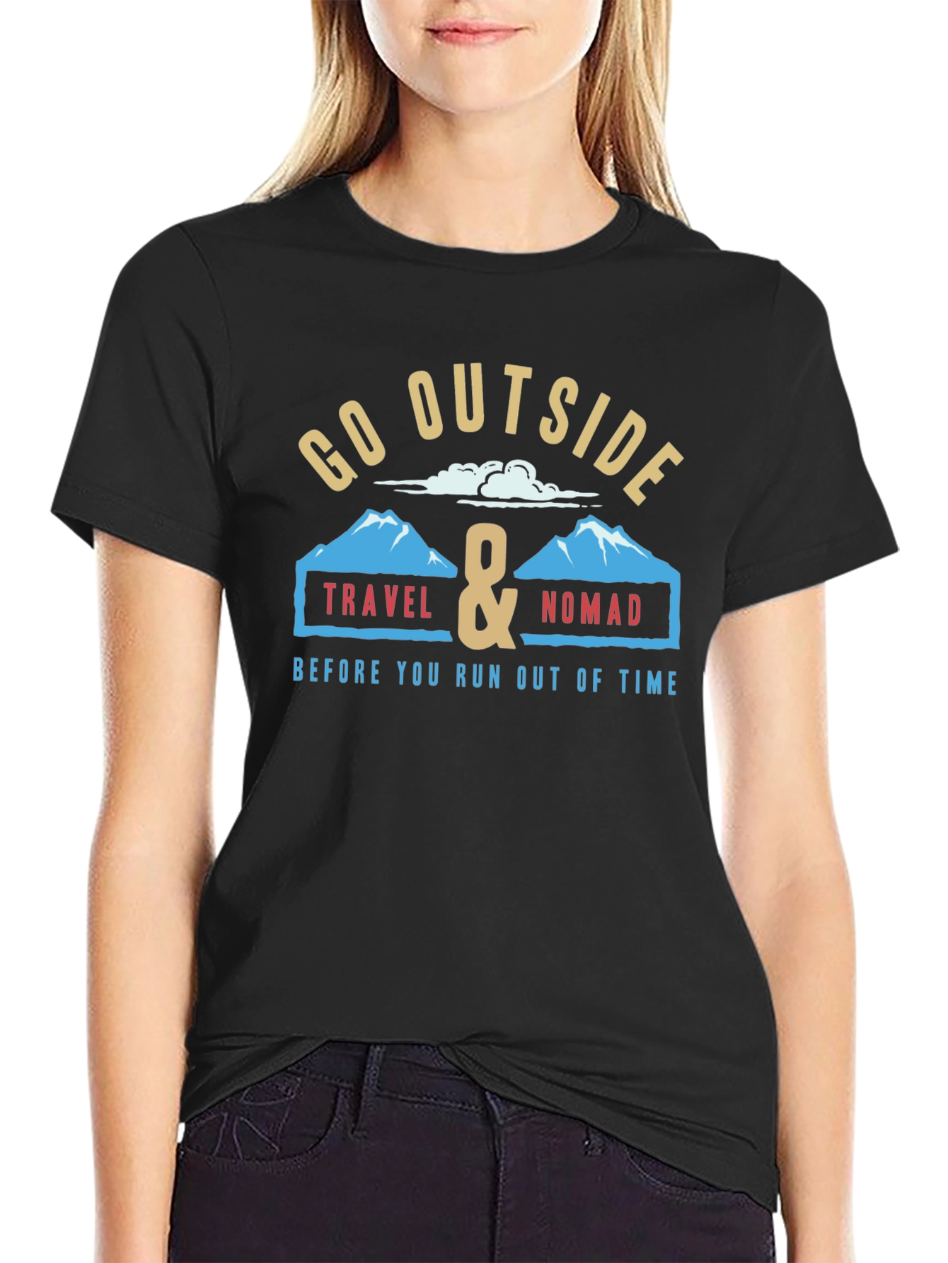 Go Outside Travel Nomad Graphic Tee
