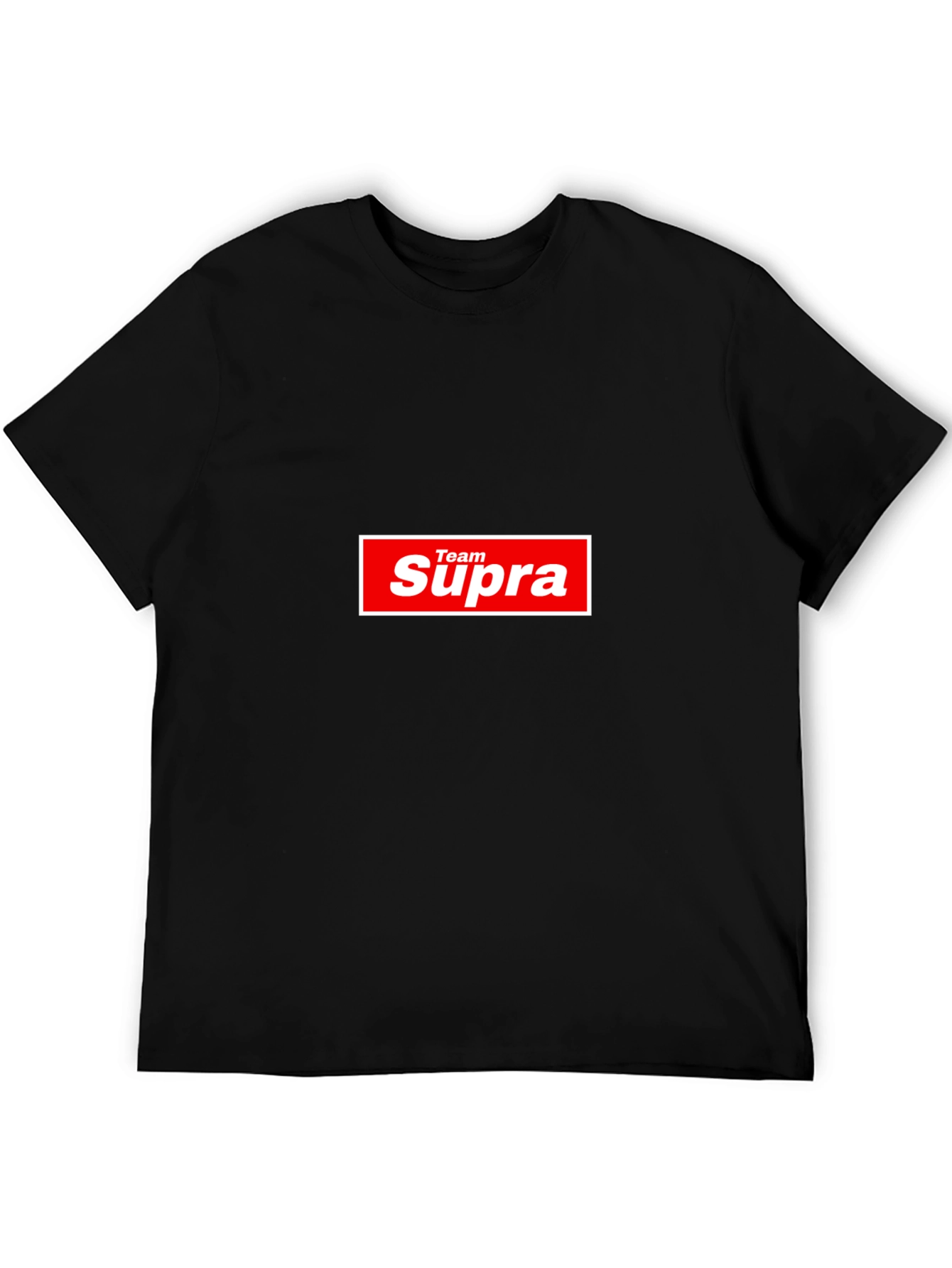 Team Supra Graphic Tee - Black Cotton Blend