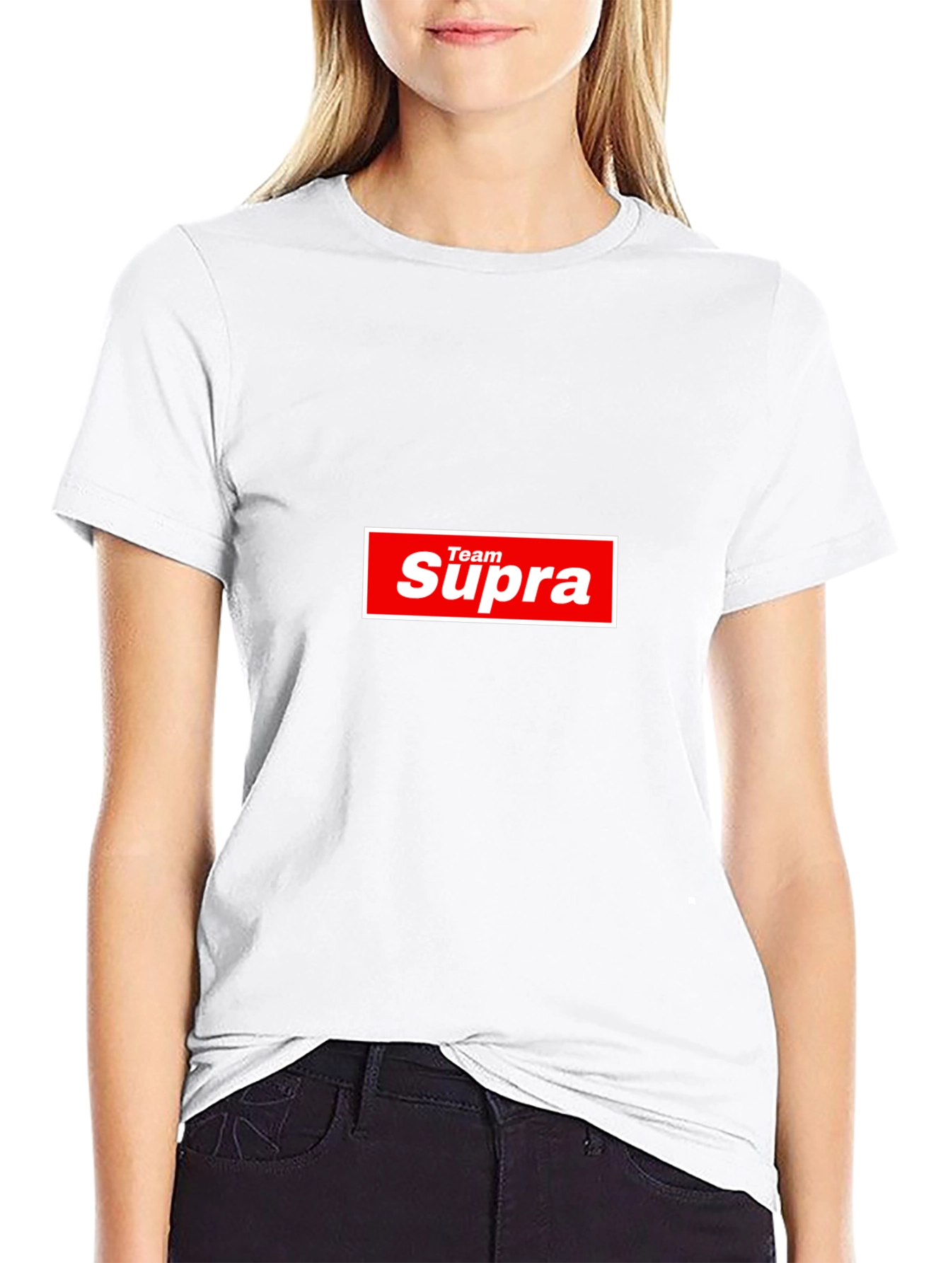 Team Supra Graphic Tee - Black Cotton Blend