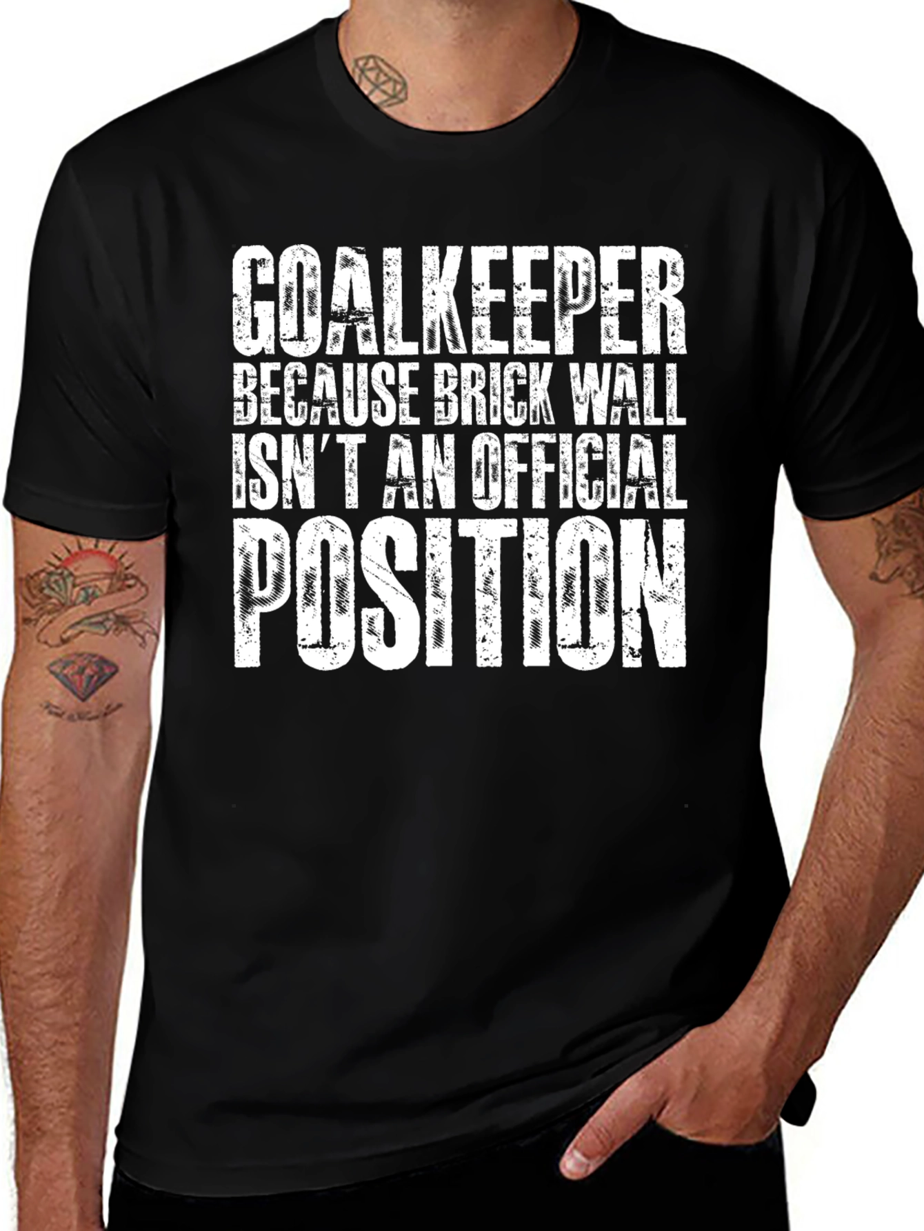 Goalkeeper Brick Wall T-Shirt - Soccer Player Tee