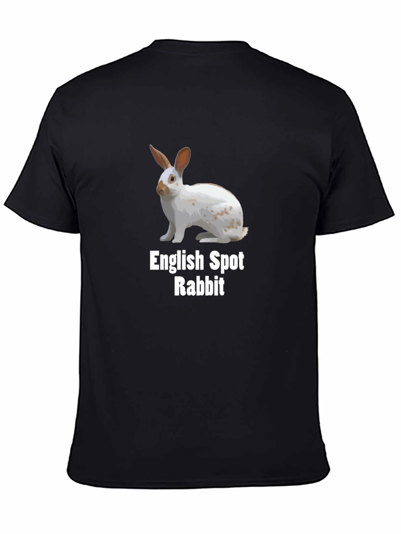 English Spot Rabbit T-Shirt - Unique Design