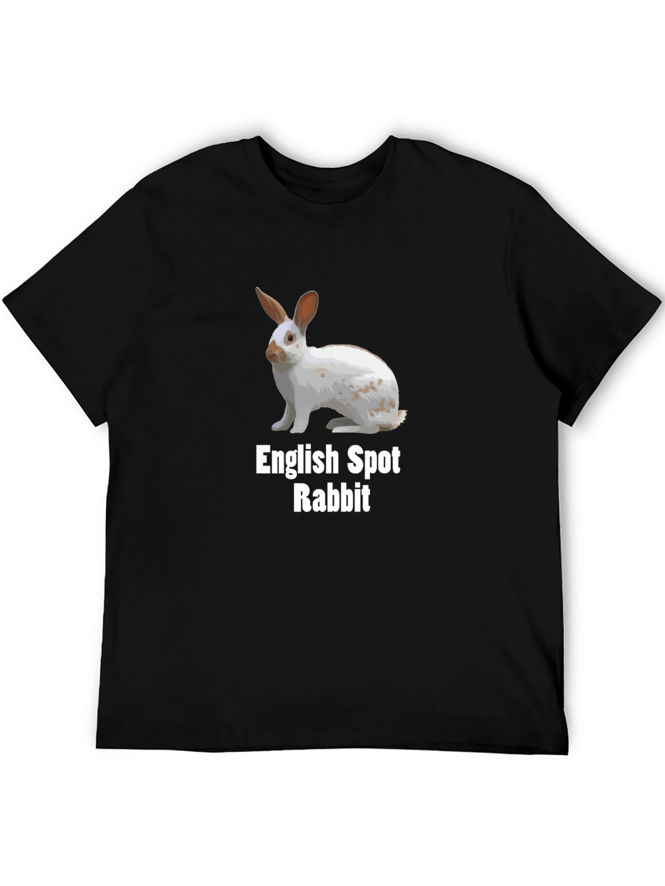 English Spot Rabbit T-Shirt - Unique Design