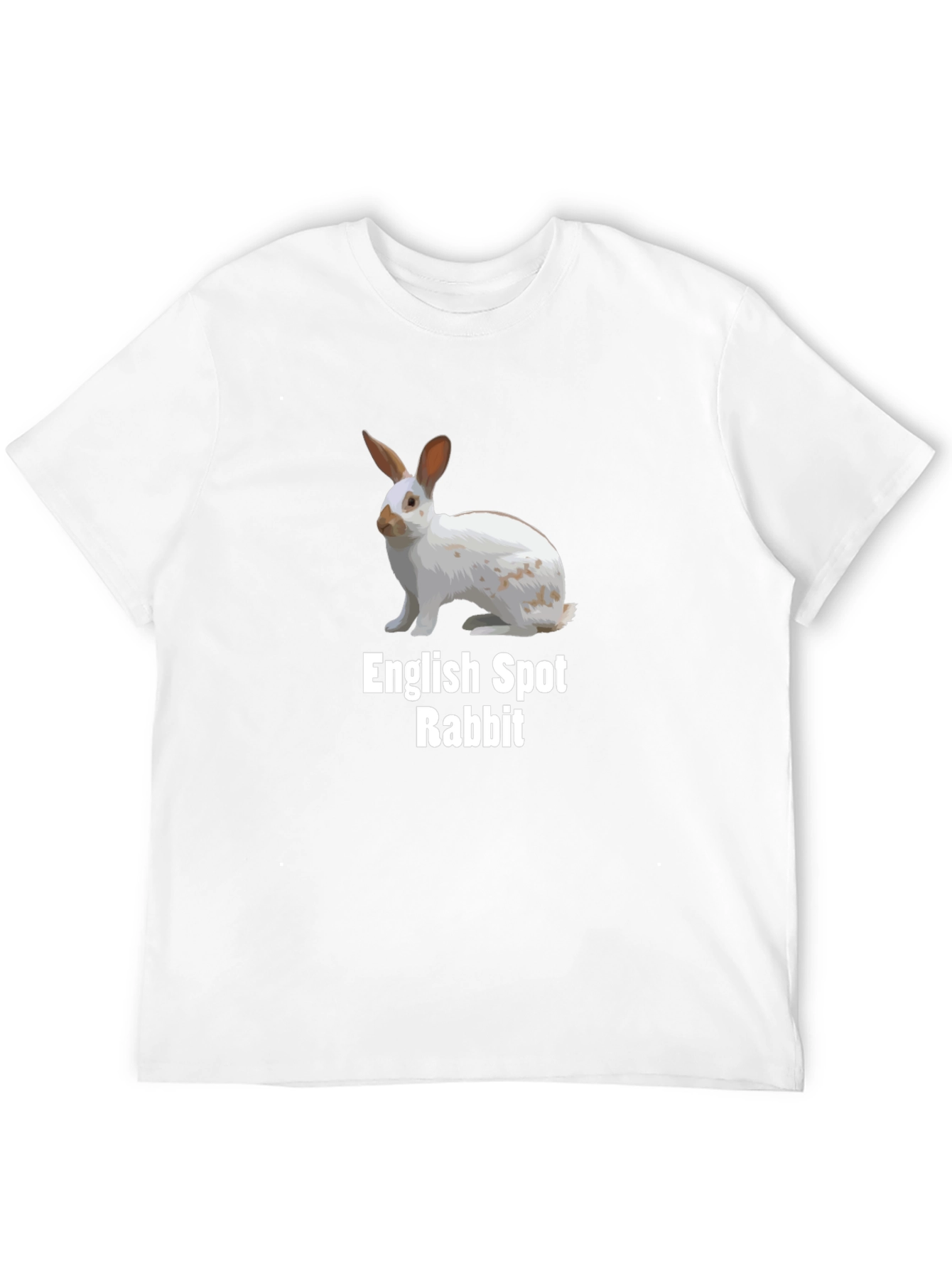 English Spot Rabbit T-Shirt - Unique Design