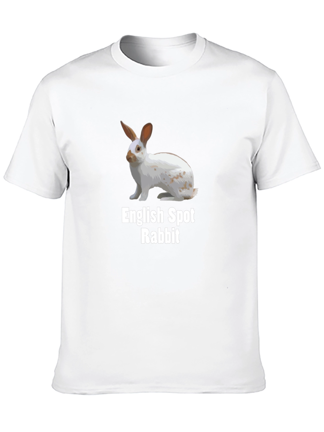 English Spot Rabbit T-Shirt - Unique Design