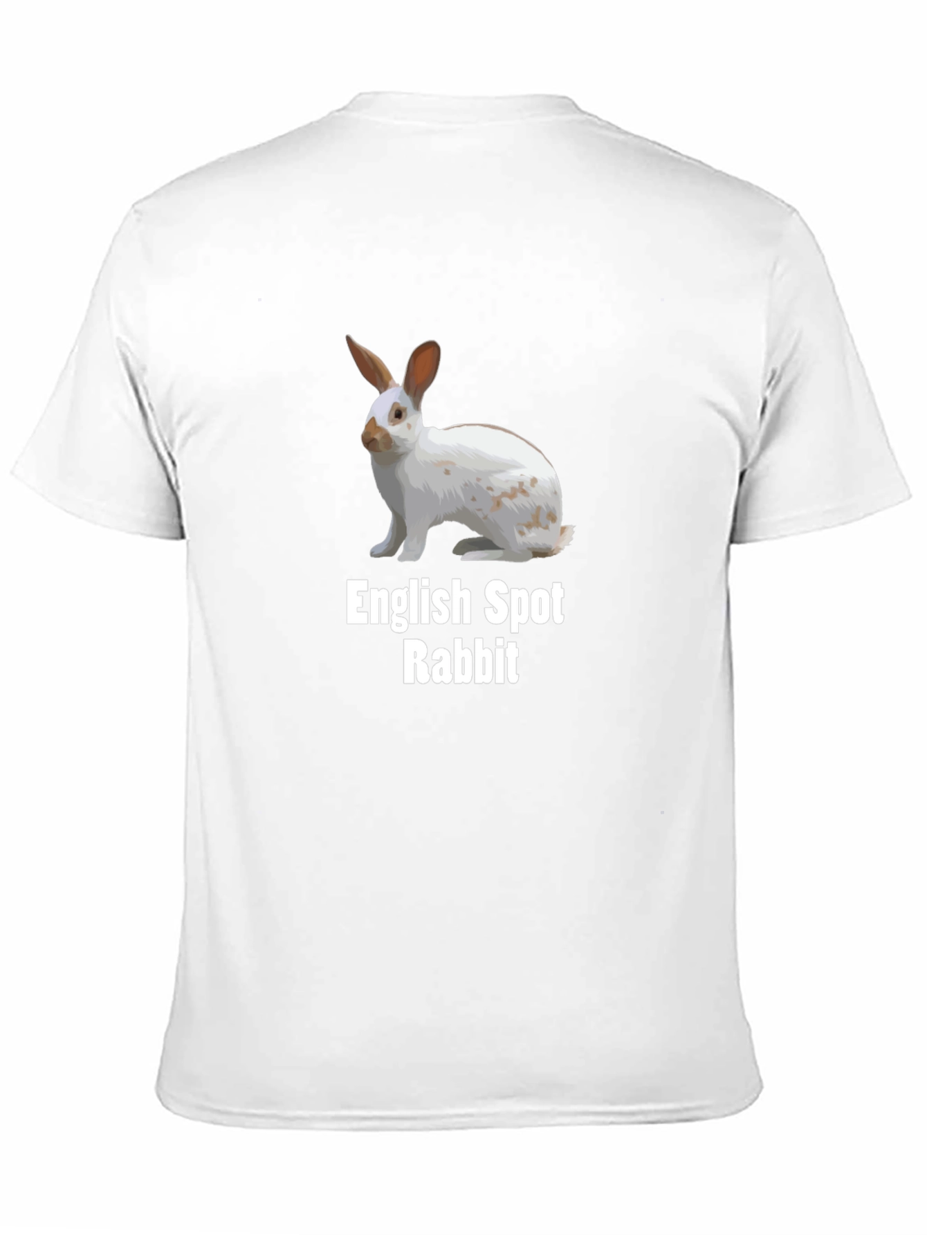 English Spot Rabbit T-Shirt - Unique Design