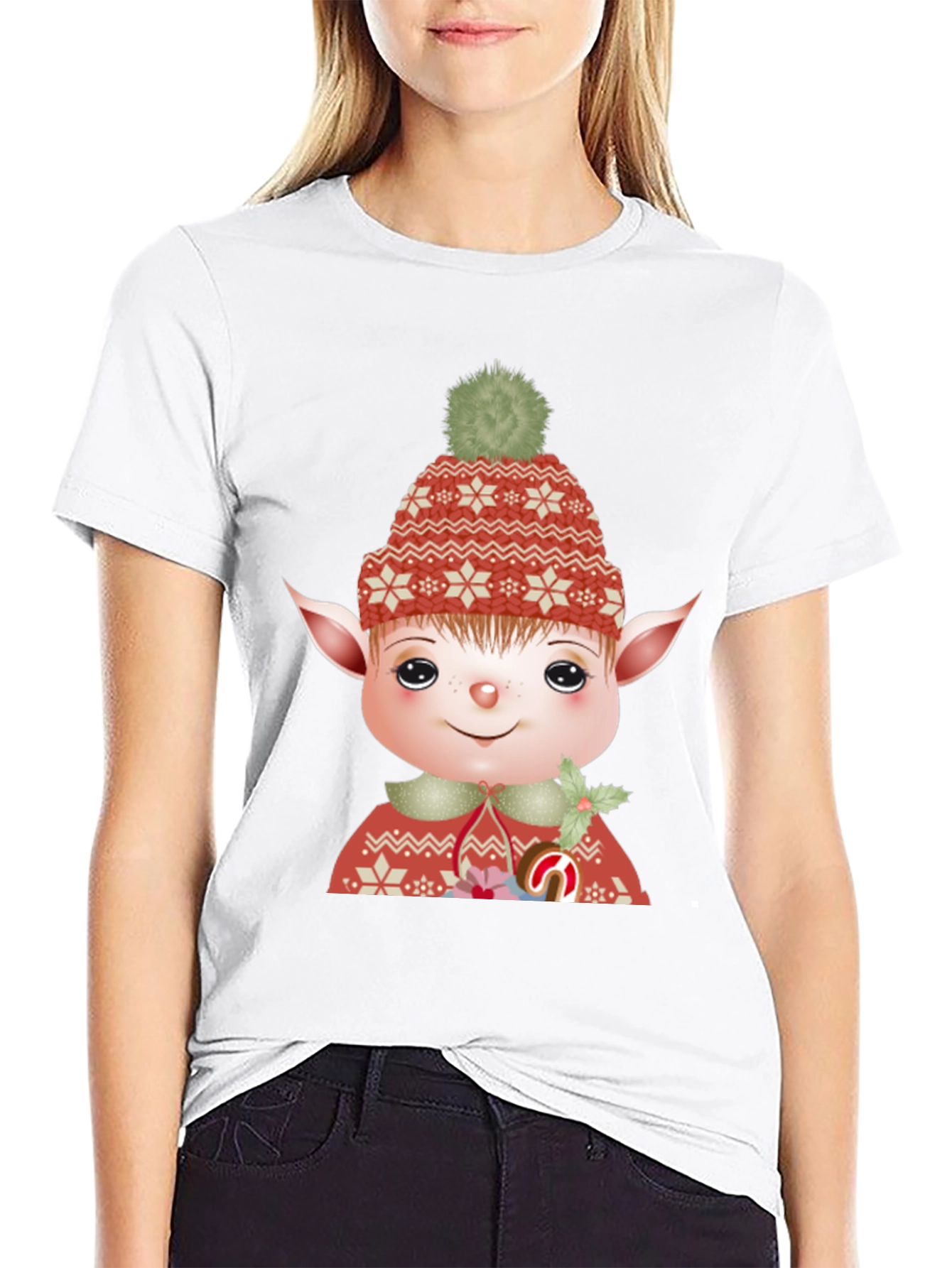 Festive Elf Graphic Tee