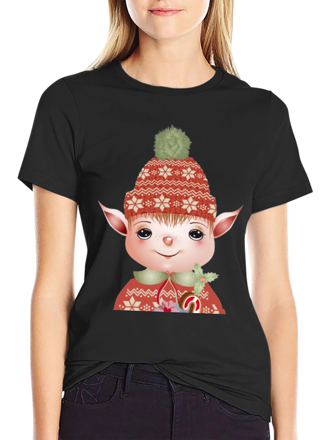 Festive Elf Graphic Tee