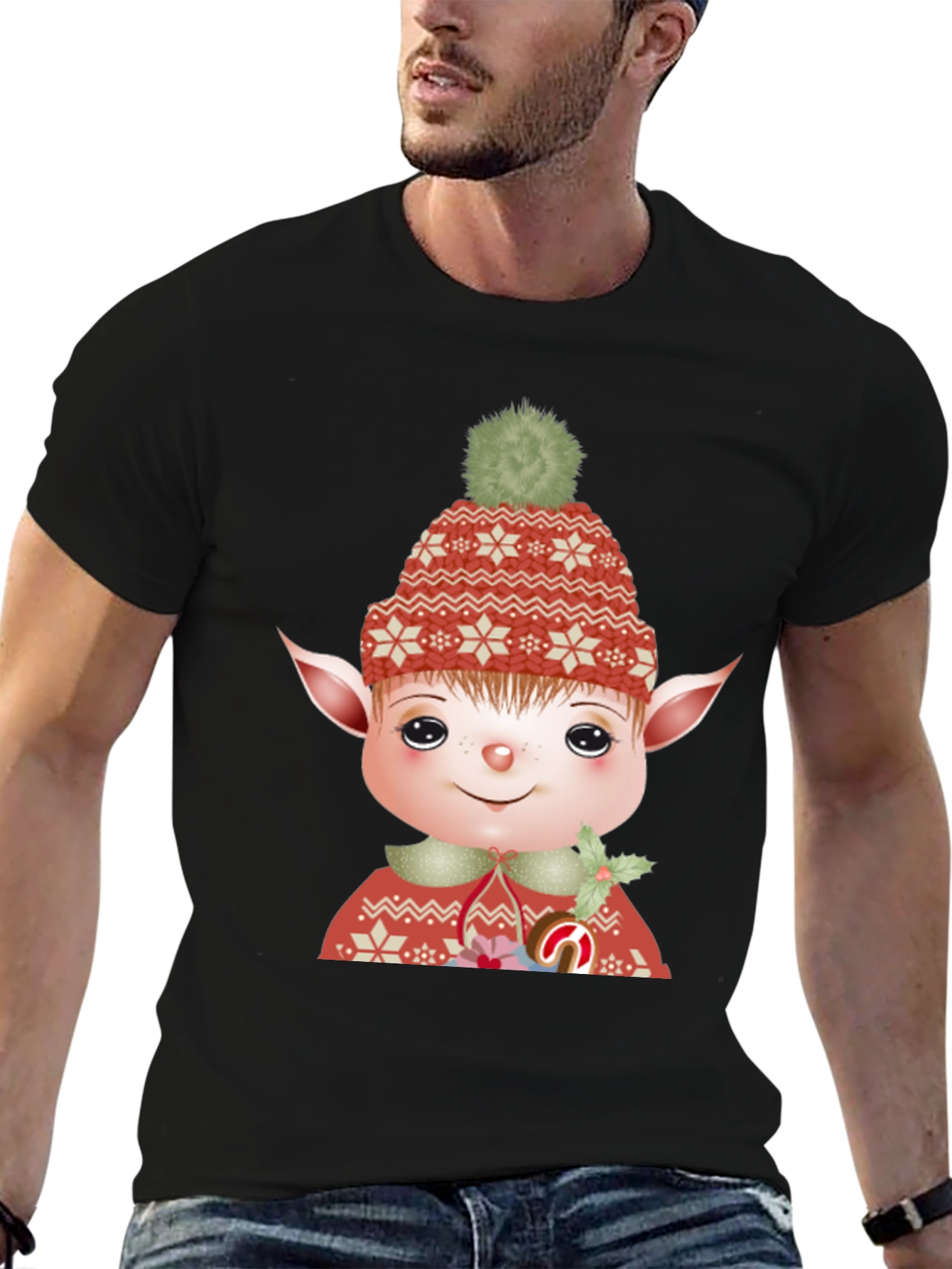 Festive Elf Graphic Tee