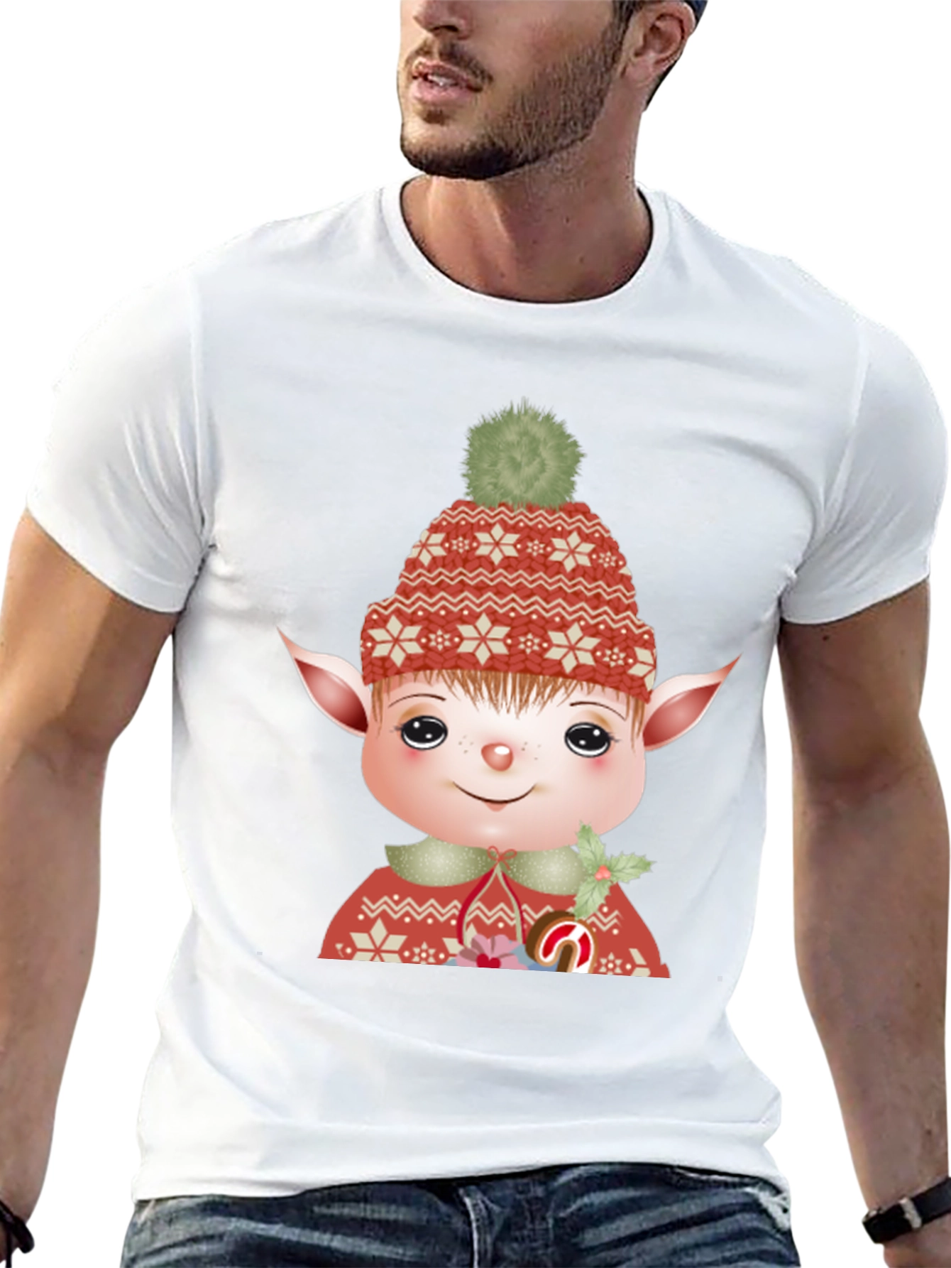 Festive Elf Graphic Tee