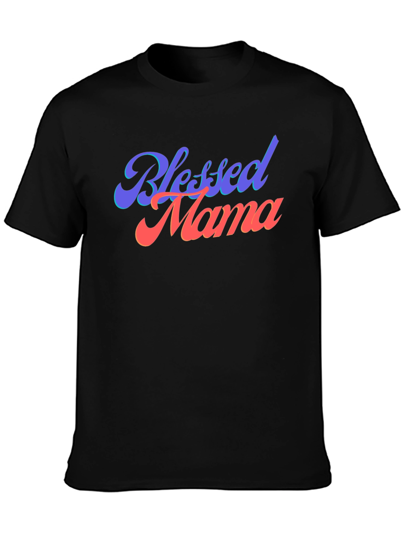 Blessed Mama Black T-Shirt Graphic Tee