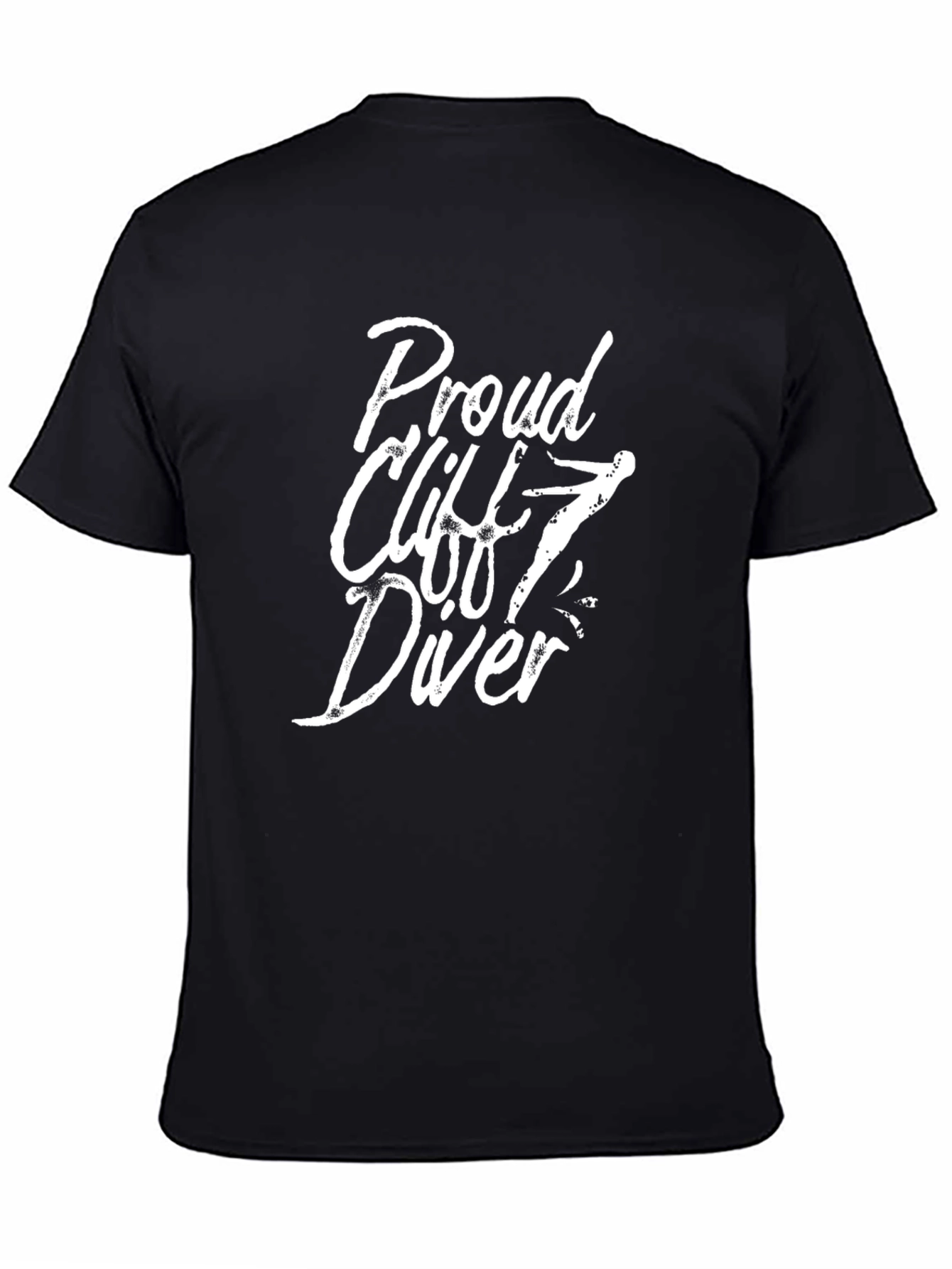Proud Cliff Diver Black T-Shirt