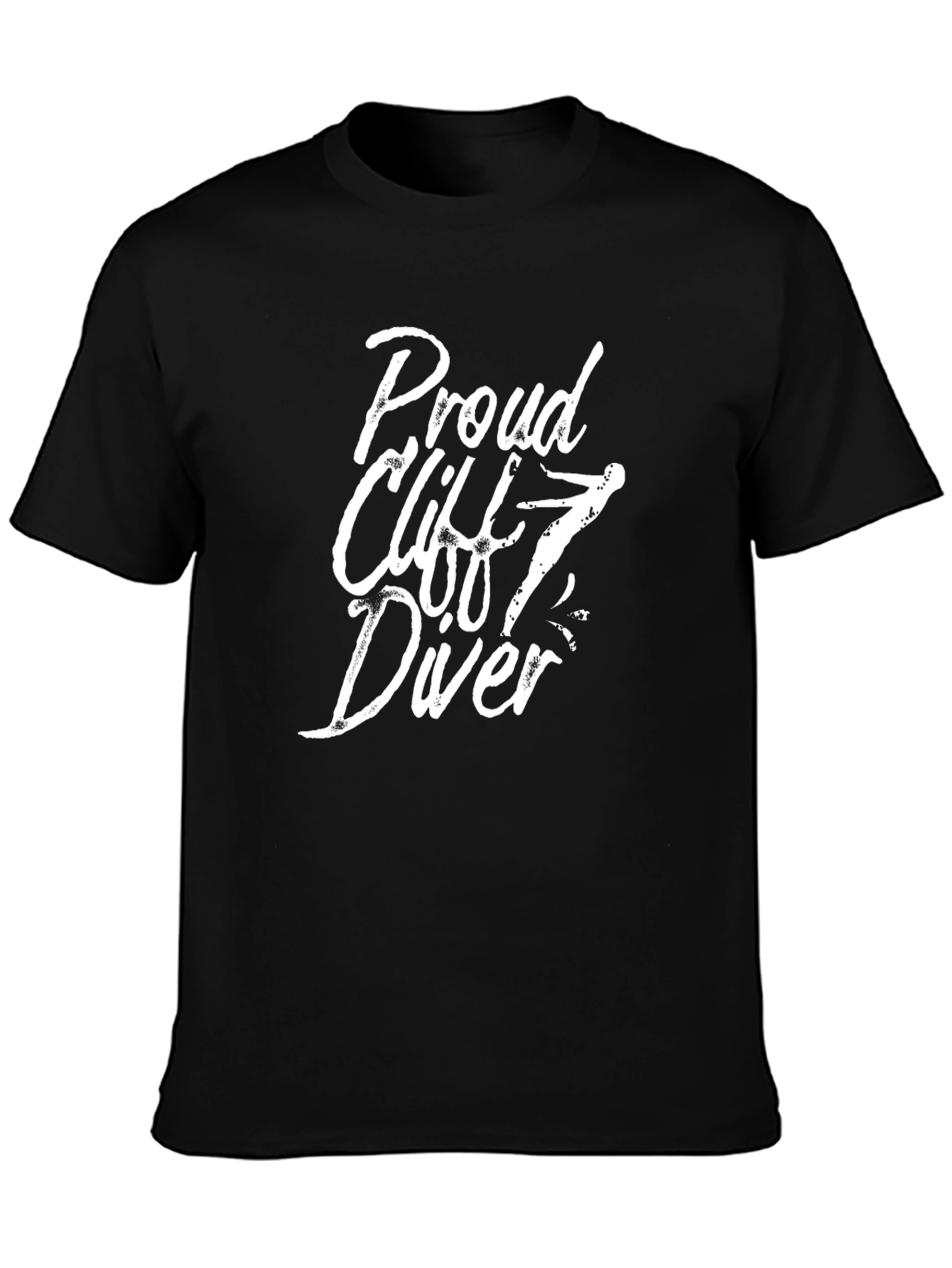 Proud Cliff Diver Black T-Shirt
