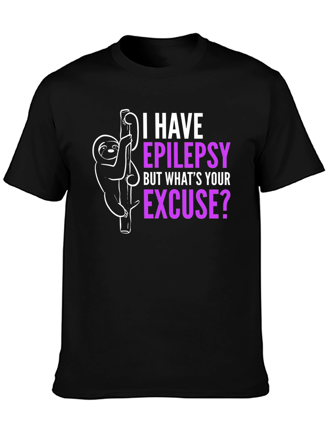 Epilepsy Awareness Sloth T-Shirt