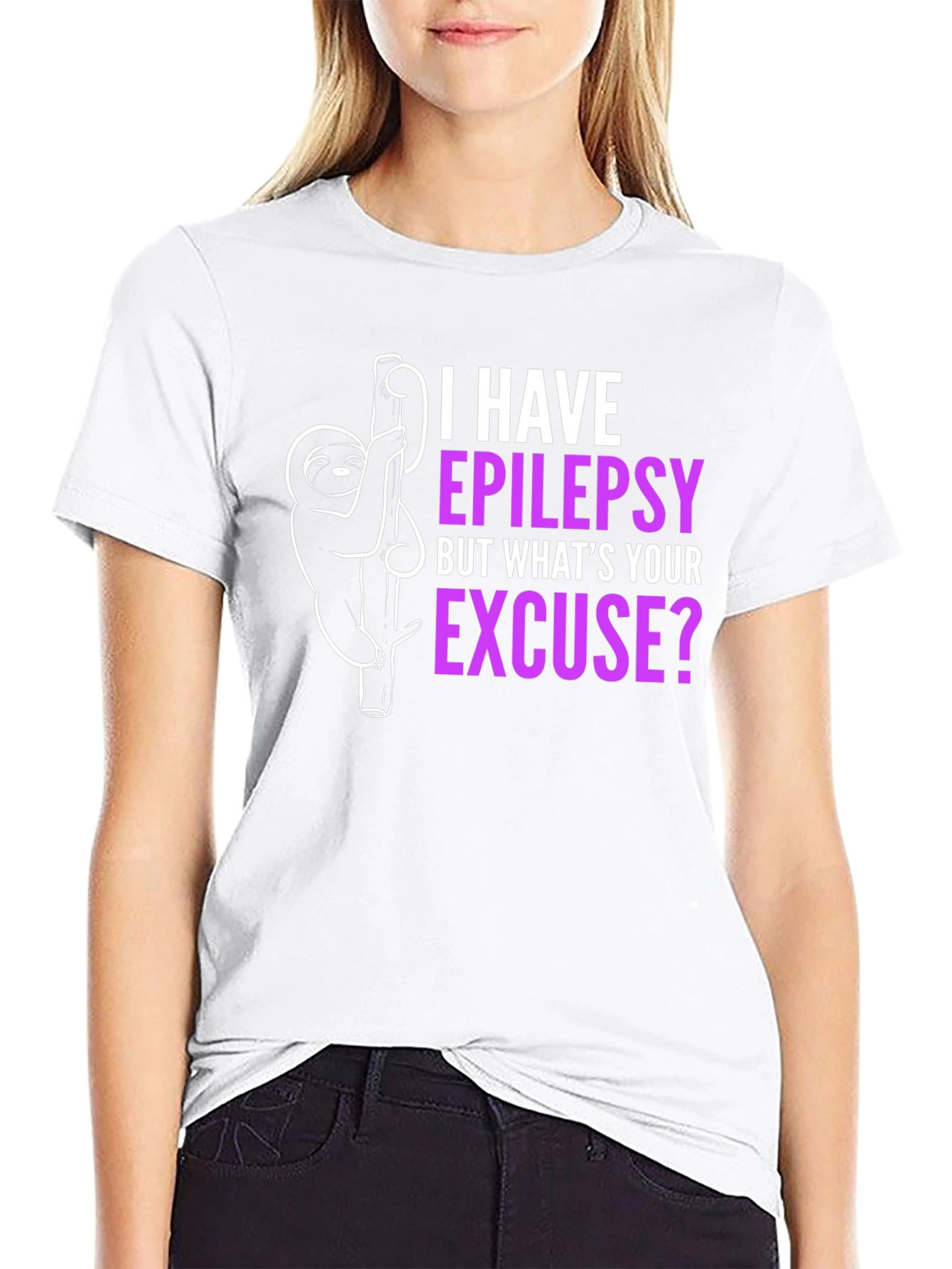 Epilepsy Awareness Sloth T-Shirt