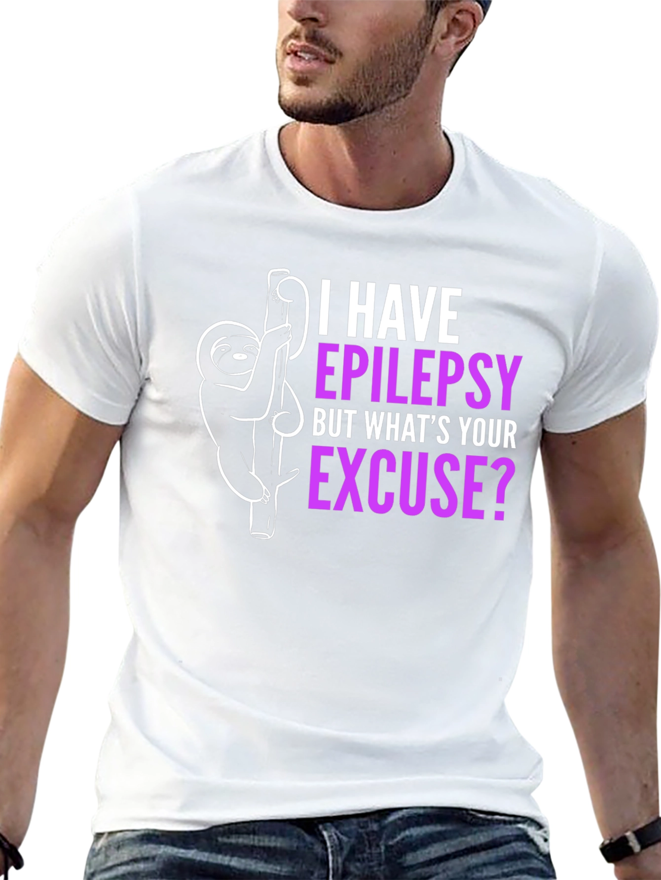 Epilepsy Awareness Sloth T-Shirt