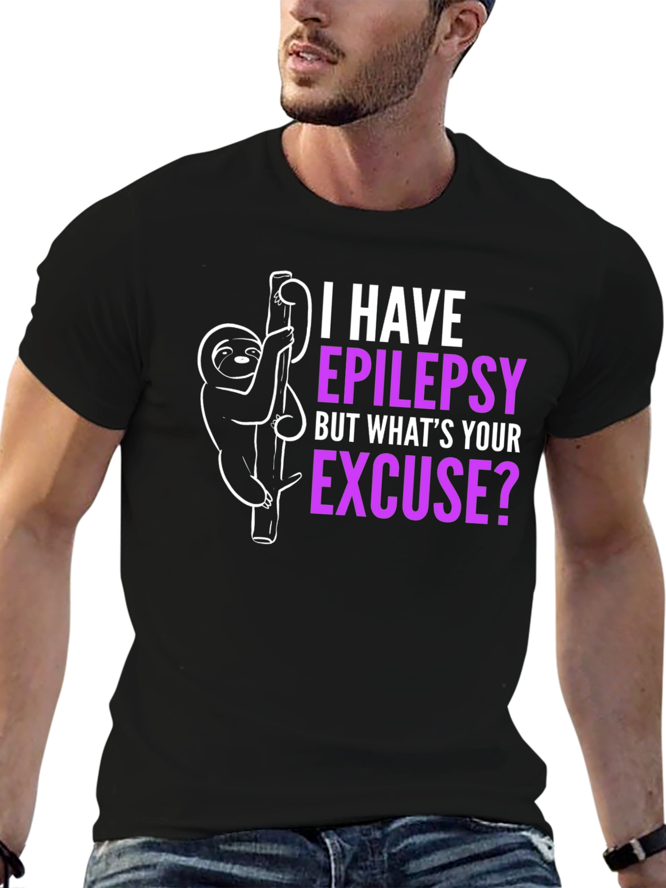 Epilepsy Awareness Sloth T-Shirt