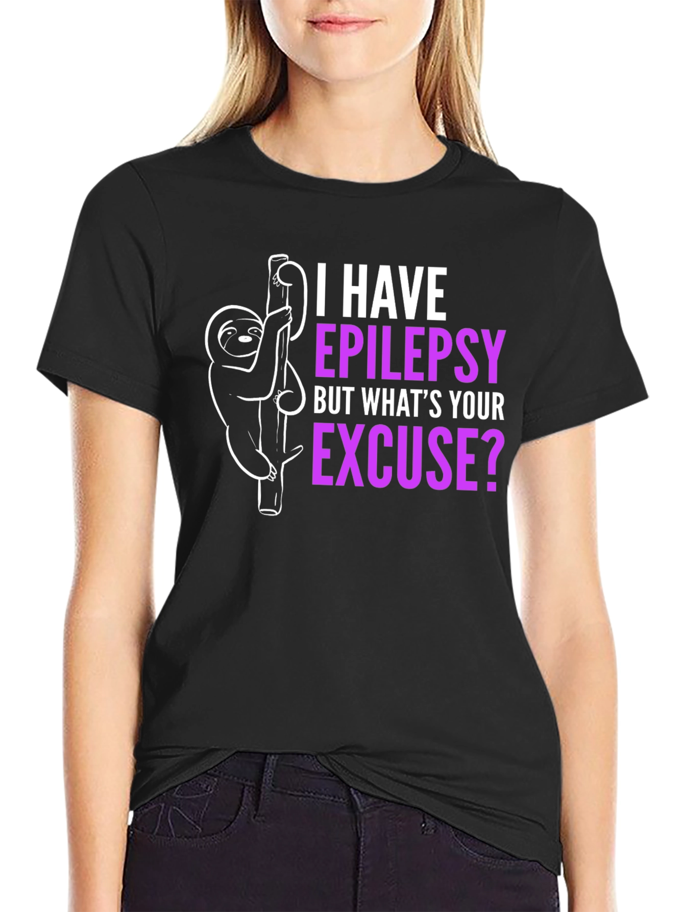 Epilepsy Awareness Sloth T-Shirt