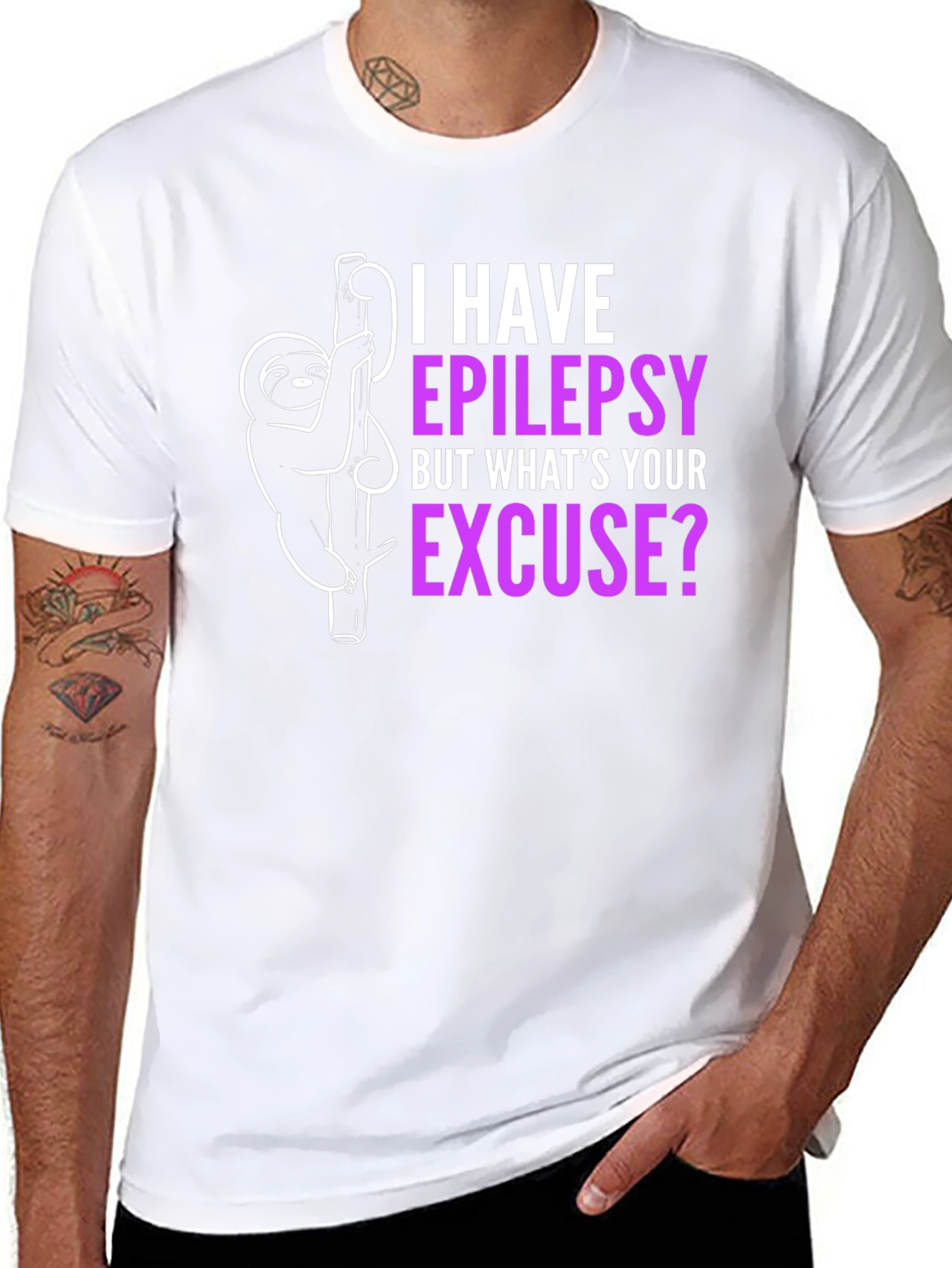 Epilepsy Awareness Sloth T-Shirt