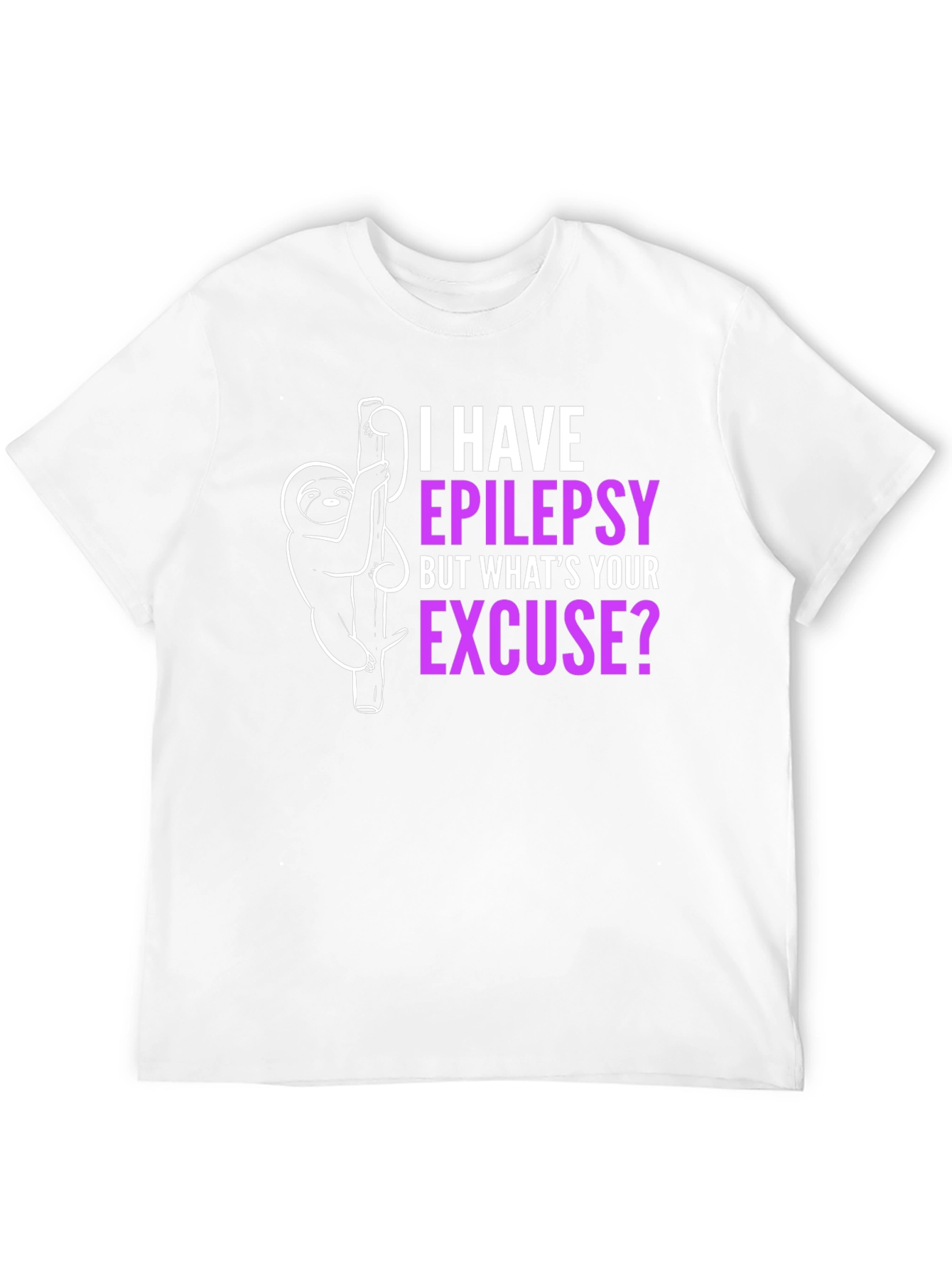 Epilepsy Awareness Sloth T-Shirt
