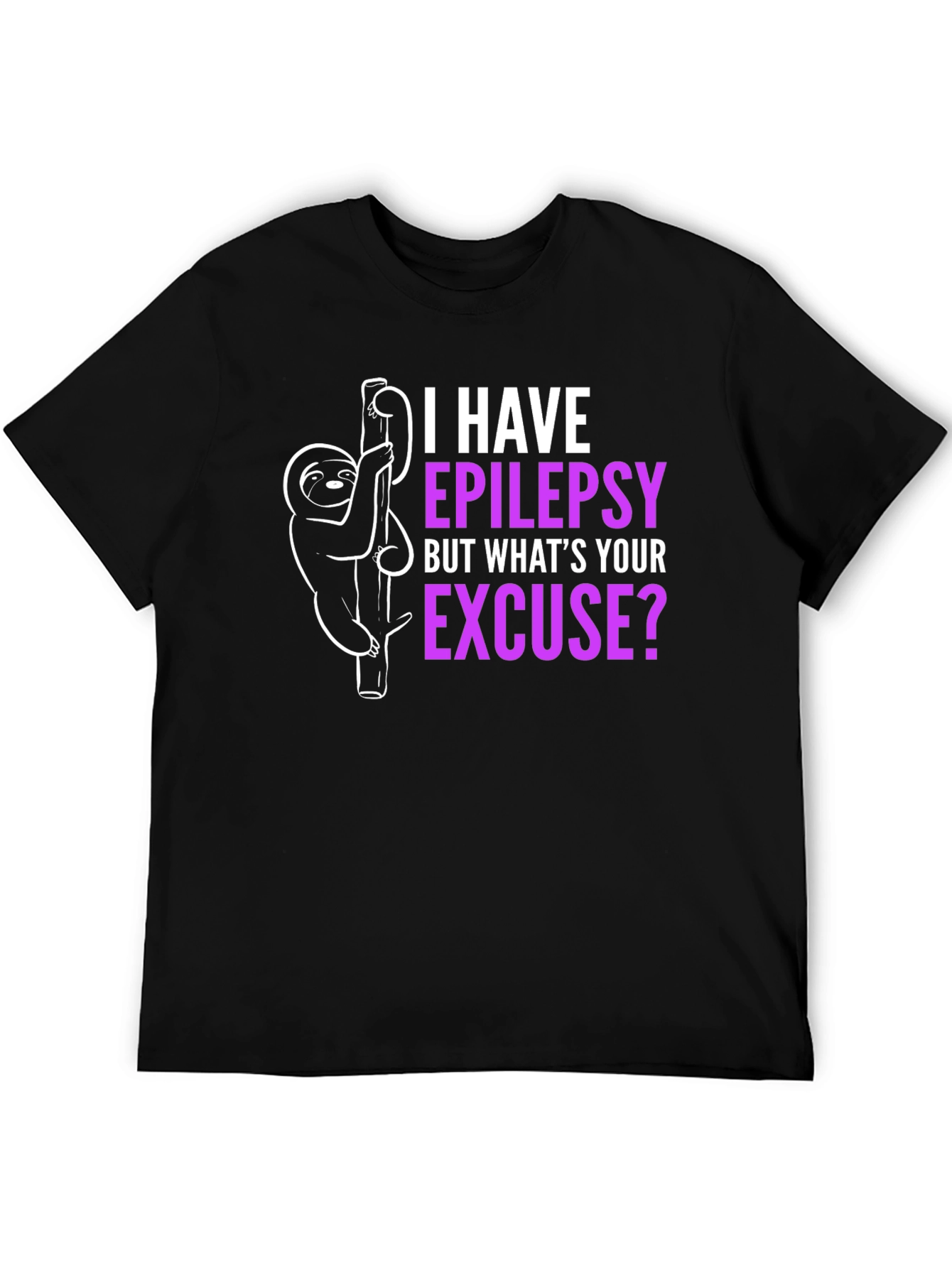 Epilepsy Awareness Sloth T-Shirt
