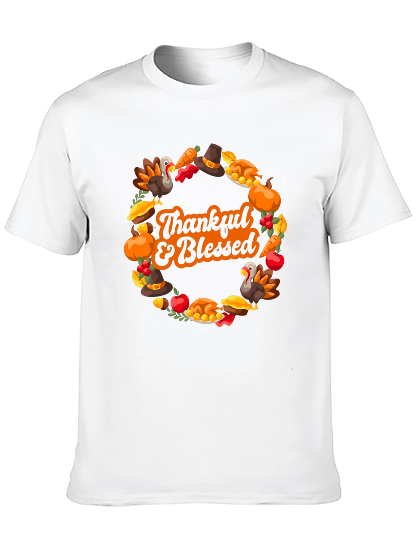 Thankful & Blessed Thanksgiving T-Shirt