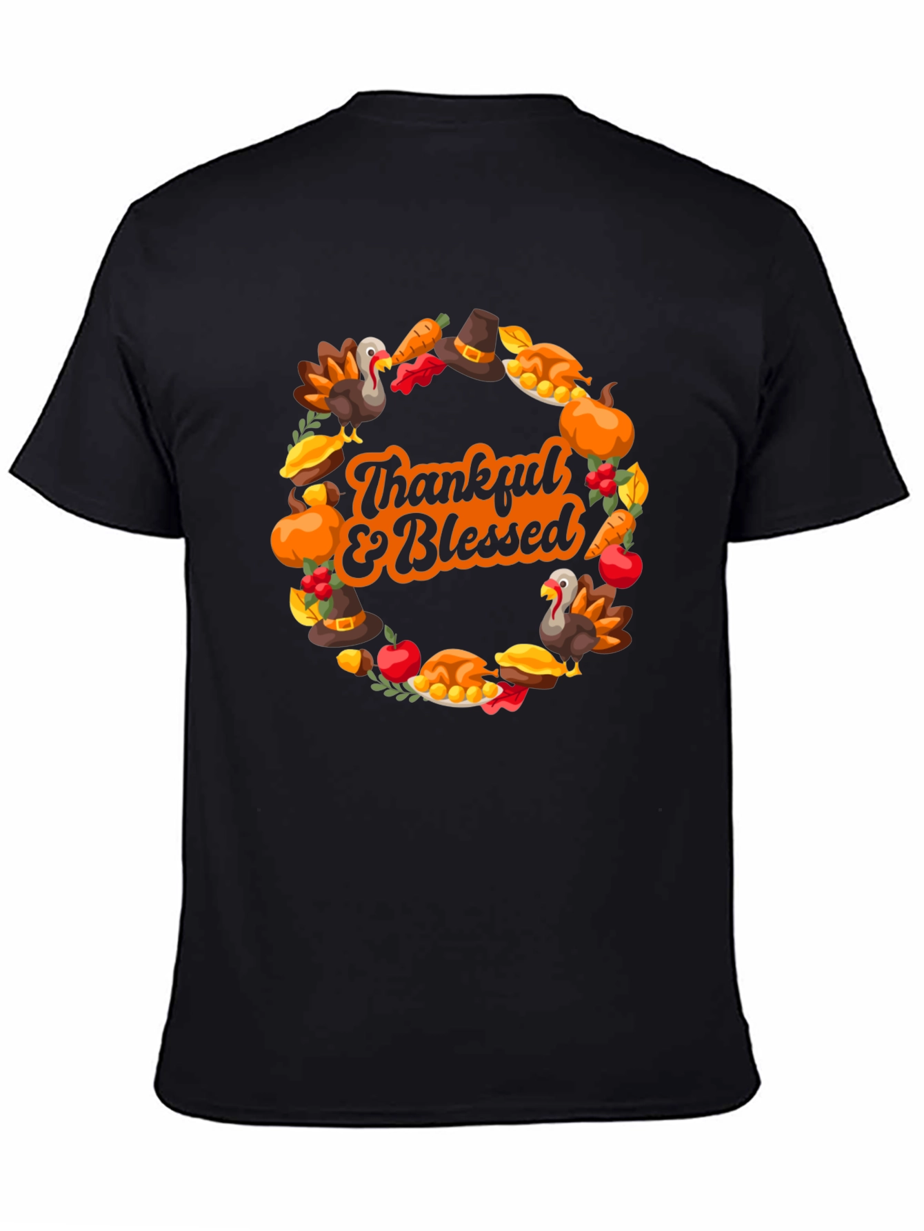 Thankful & Blessed Thanksgiving T-Shirt