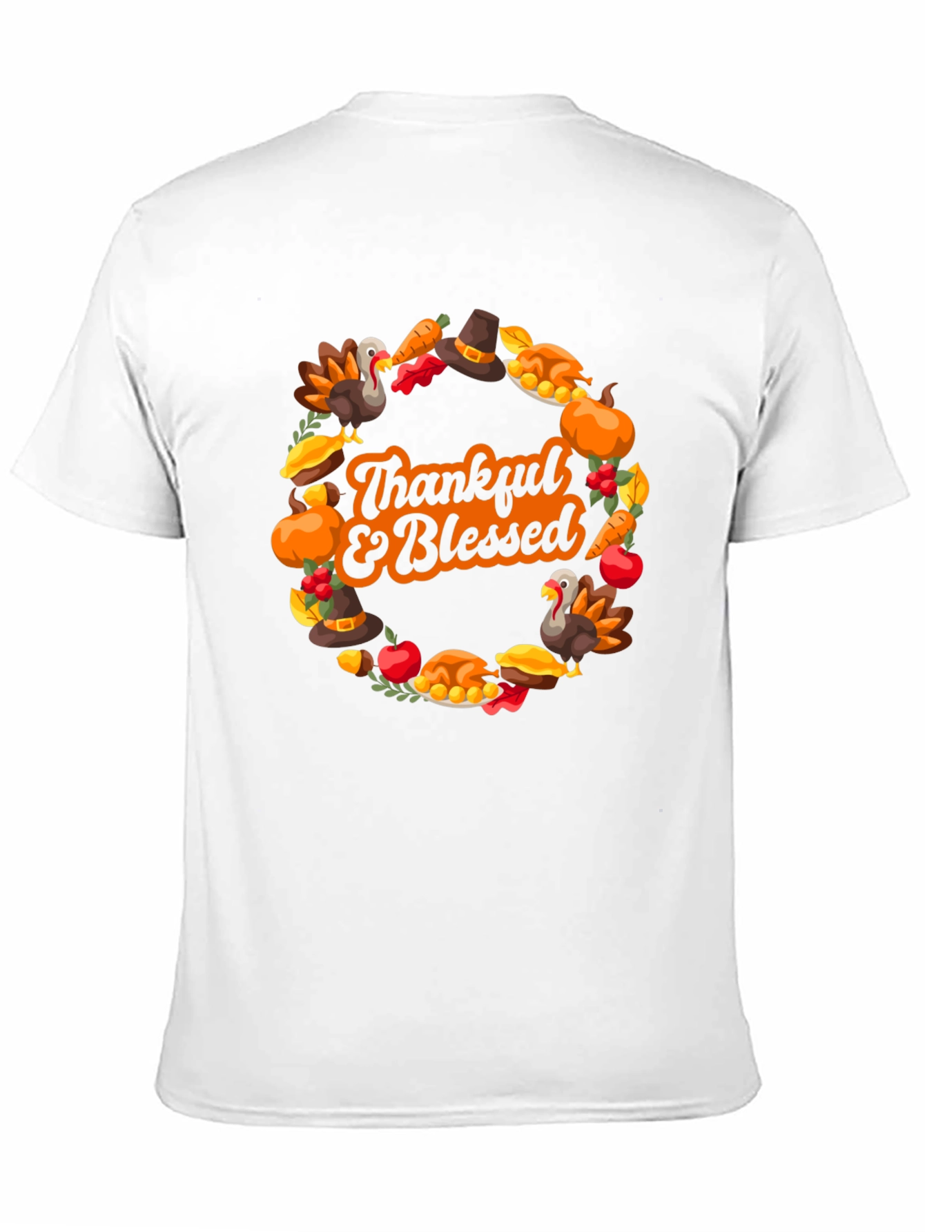 Thankful & Blessed Thanksgiving T-Shirt
