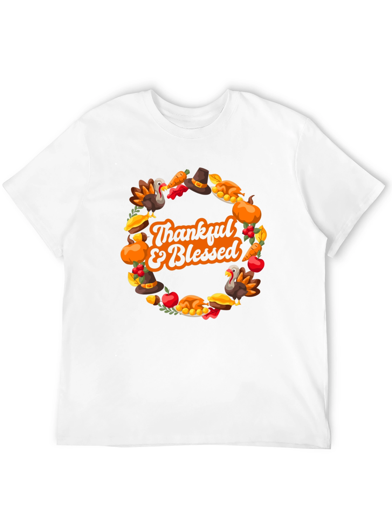 Thankful & Blessed Thanksgiving T-Shirt