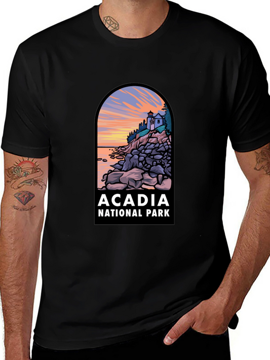 Acadia National Park T-Shirt - Landscape Graphic Tee