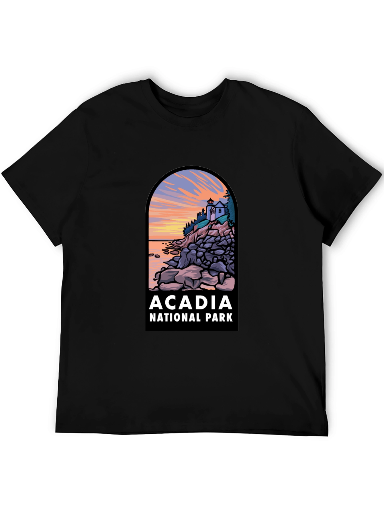 Acadia National Park T-Shirt - Landscape Graphic Tee