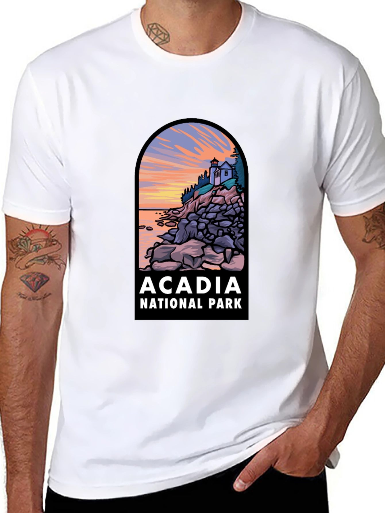 Acadia National Park T-Shirt - Landscape Graphic Tee