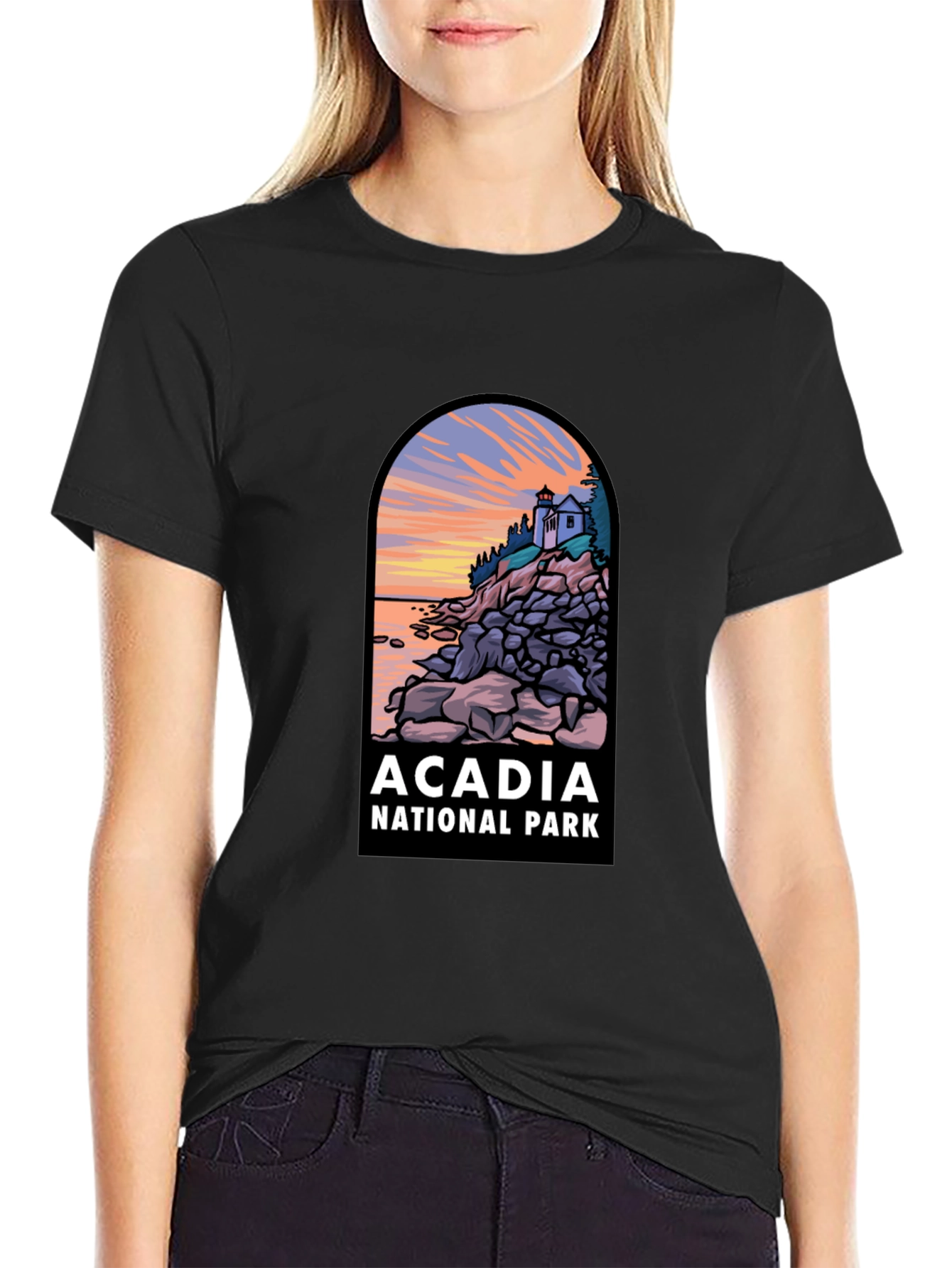 Acadia National Park T-Shirt - Landscape Graphic Tee