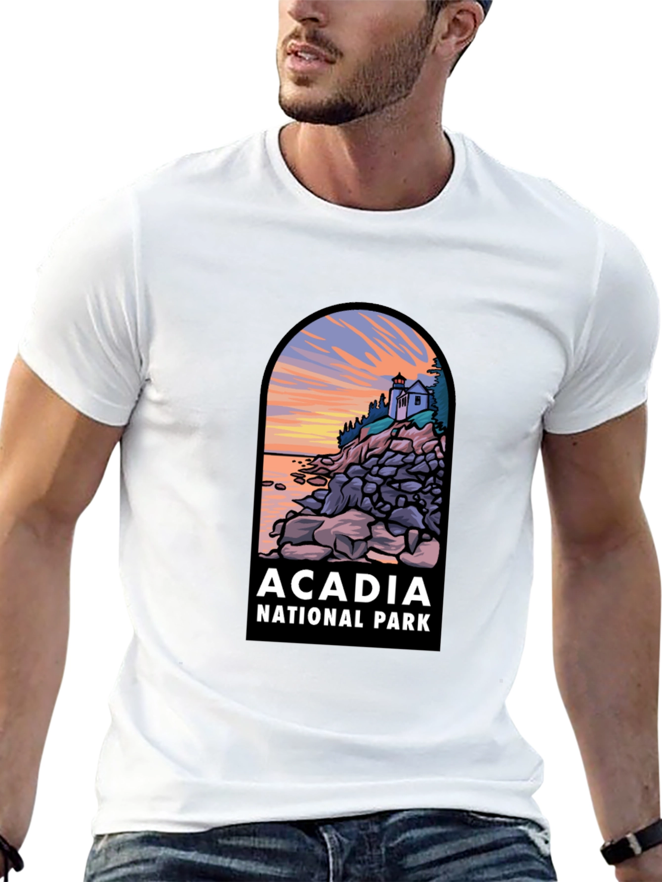 Acadia National Park T-Shirt - Landscape Graphic Tee