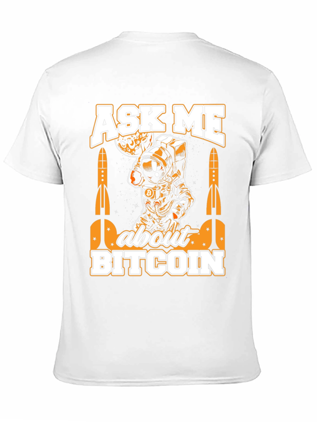 Ask Me About Bitcoin Black Graphic Tee