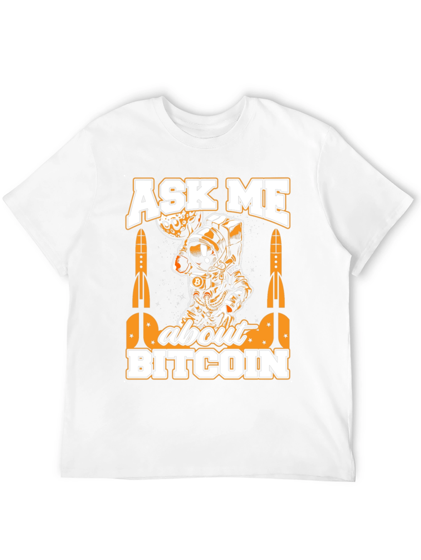 Ask Me About Bitcoin Black Graphic Tee