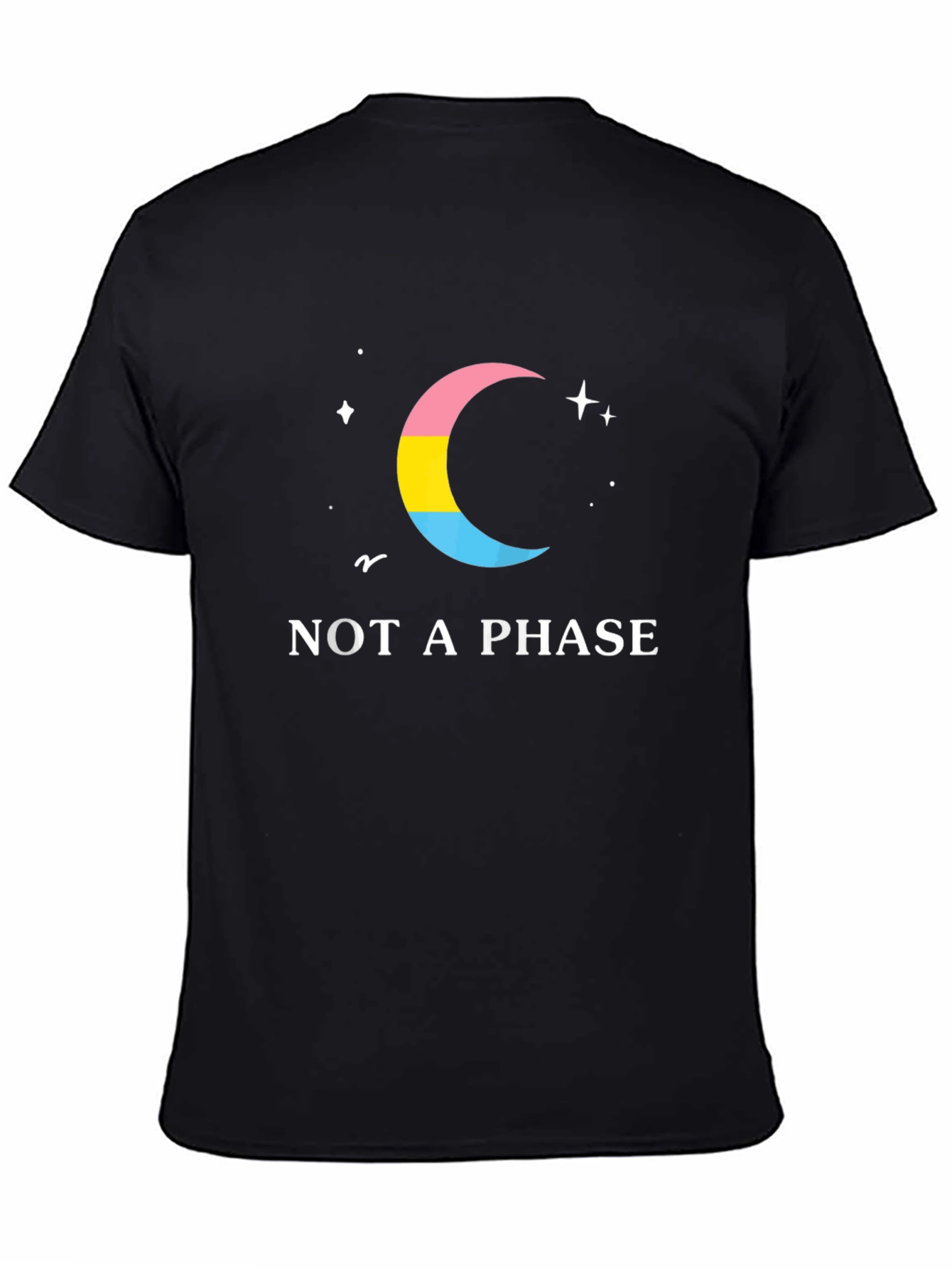 Pansexual Pride Moon T-Shirt - Not a Phase