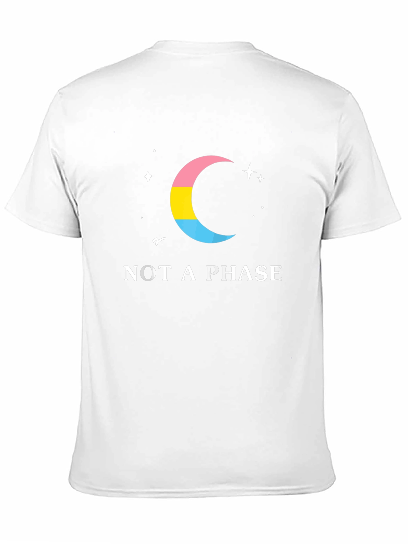 Pansexual Pride Moon T-Shirt - Not a Phase