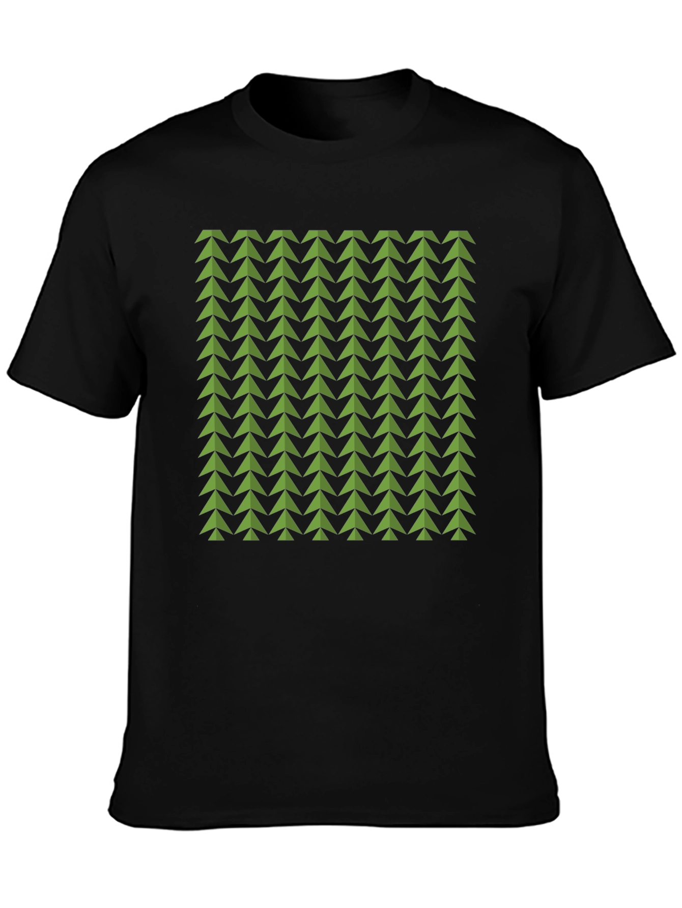 Geometric Green Arrows Tee