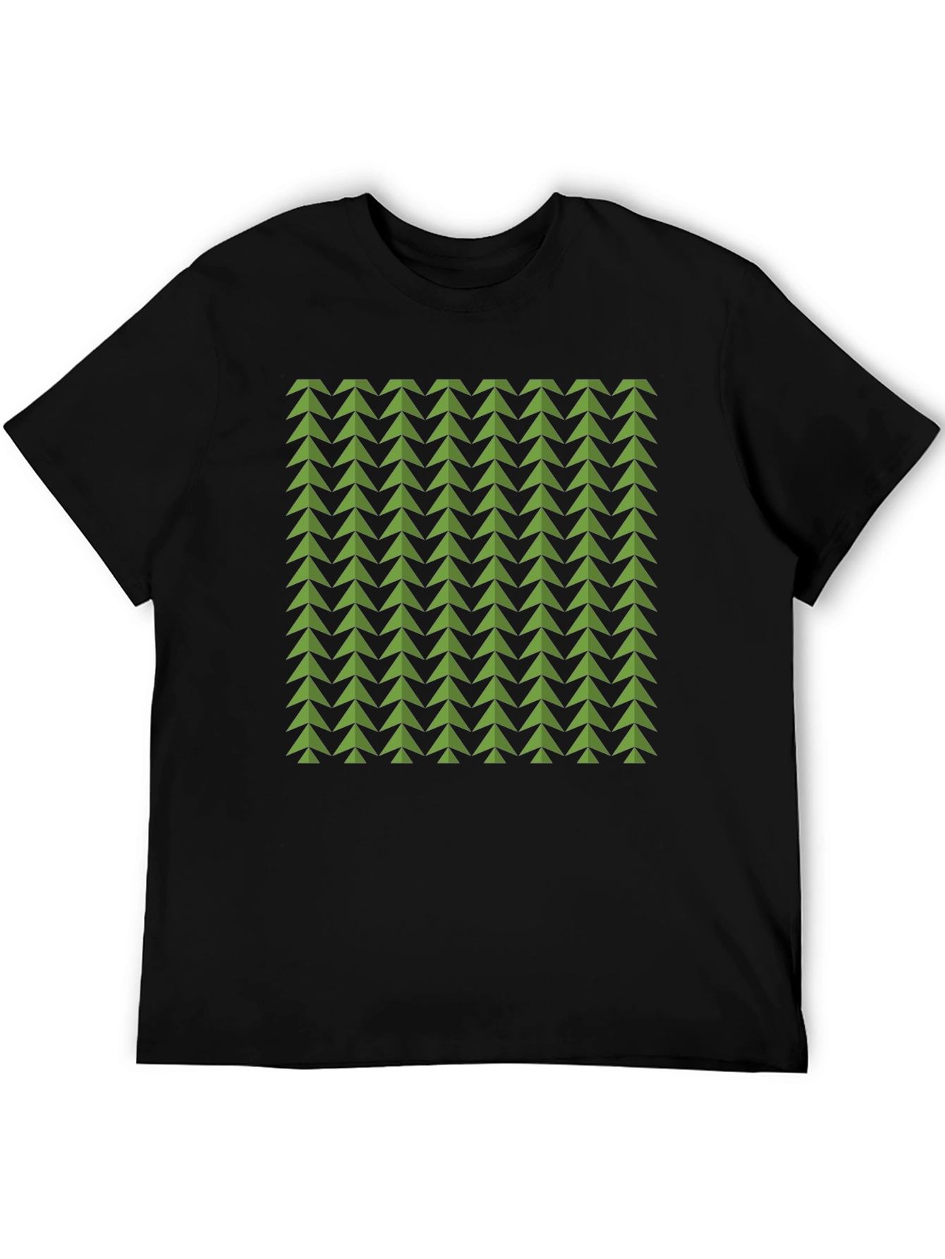 Geometric Green Arrows Tee