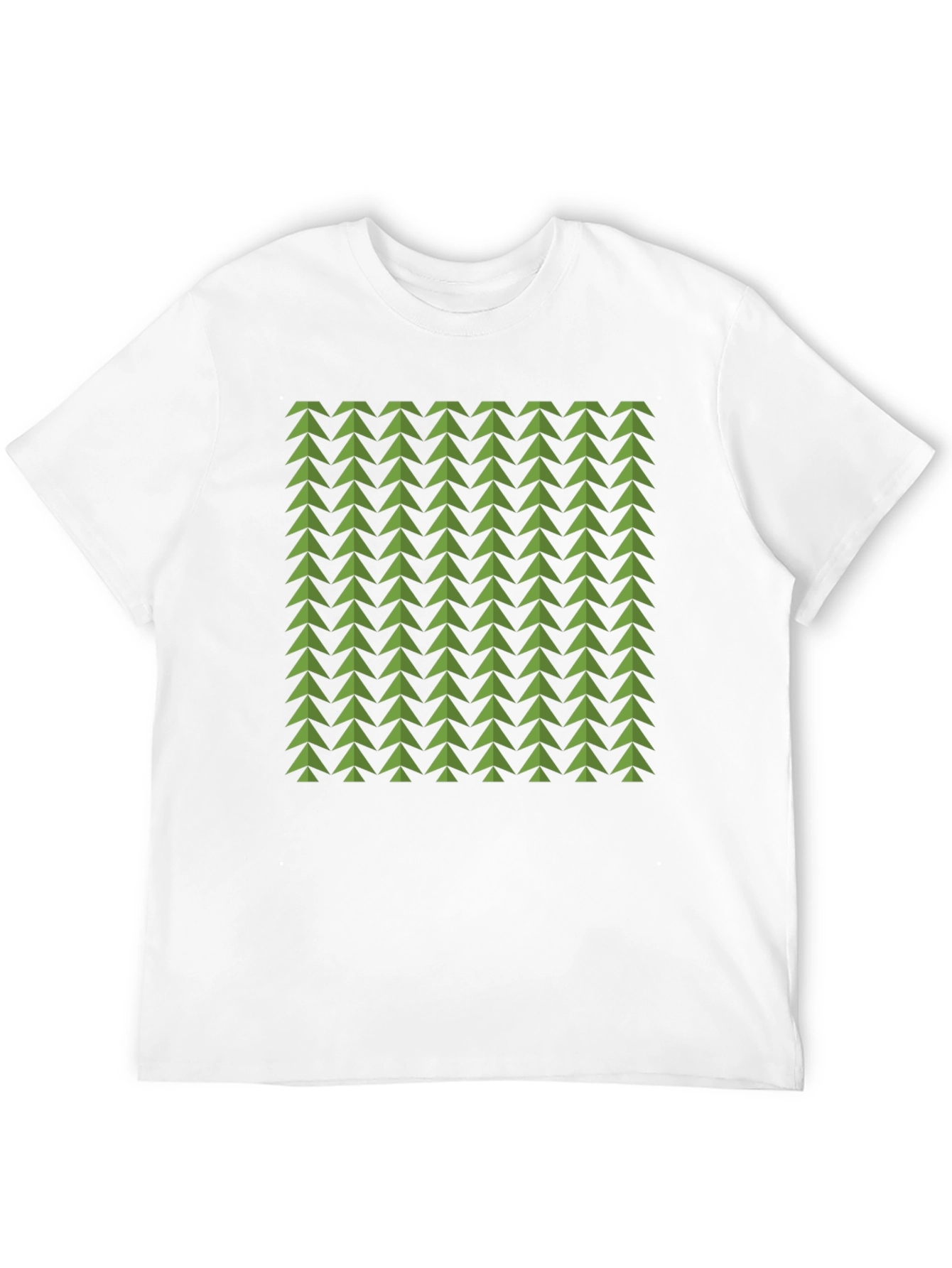Geometric Green Arrows Tee