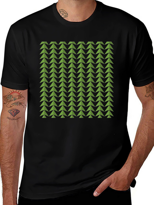 Geometric Green Arrows Tee