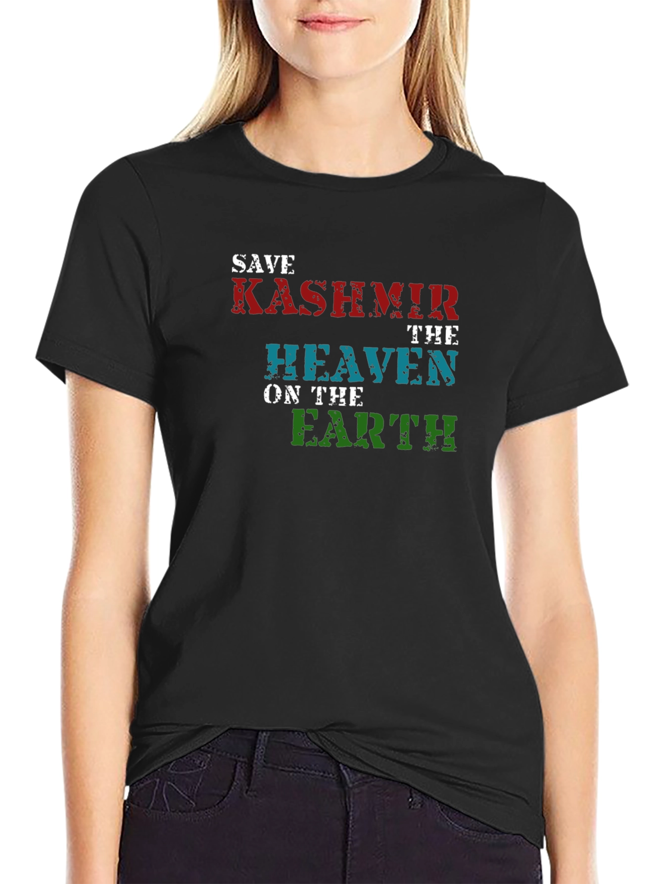 Save Kashmir T-Shirt - Heaven On Earth Graphic Tee