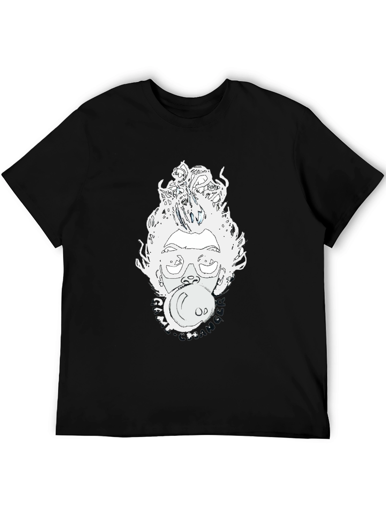 Bubblegum Pop Art Graphic Tee - Black