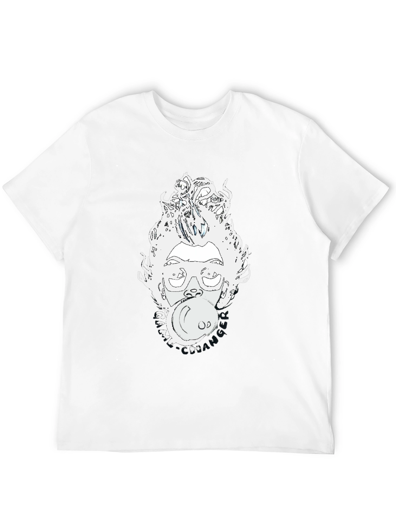 Bubblegum Pop Art Graphic Tee - Black